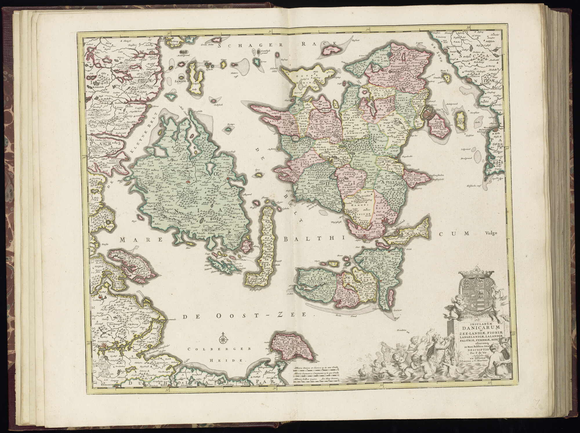 B.0032(030) [kaart 008]; Kaart van Centraal-Denemarken; kaart