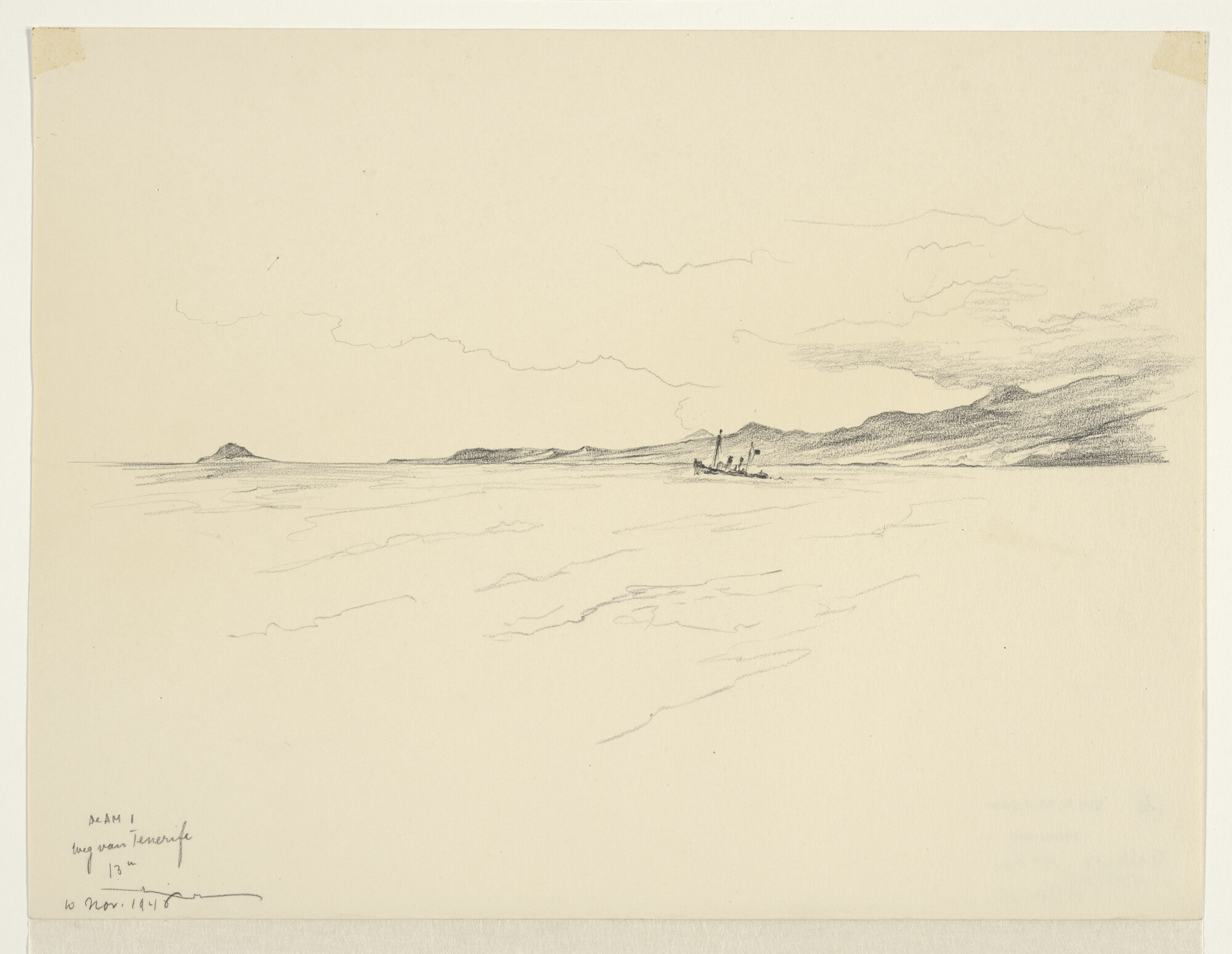 S.4035(011); Landverkenning van Tenerife; tekening