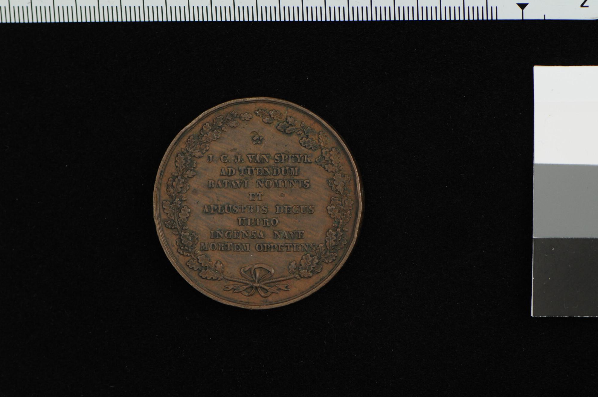 B.0209(18); Penning op de heldendood van J.C.J. van Speijk, 1831; penning