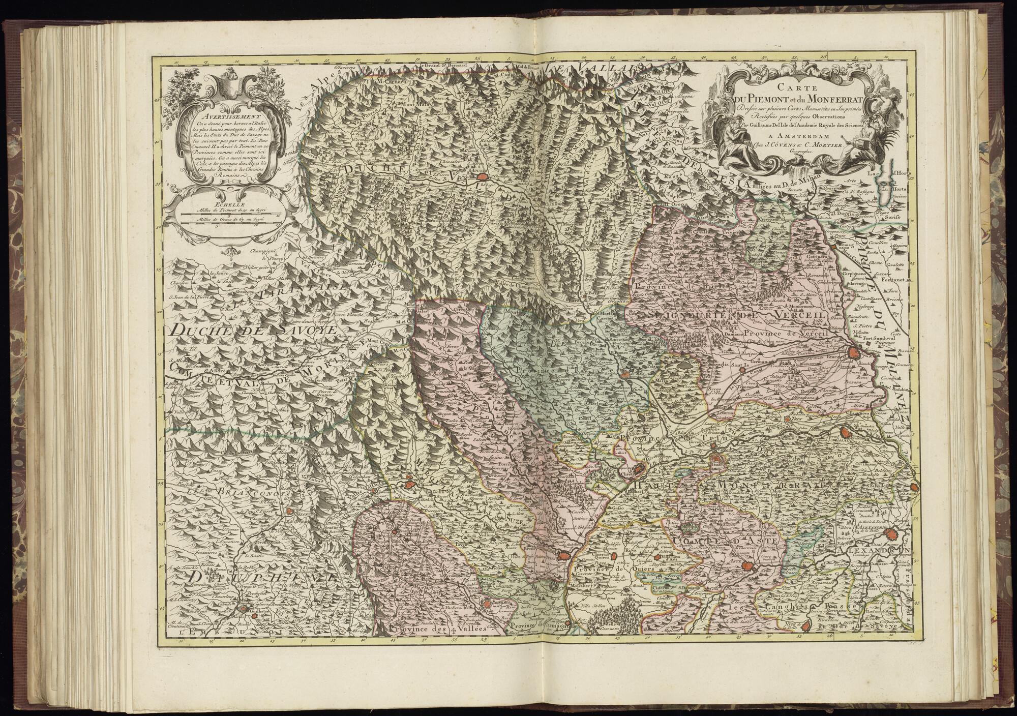 B.0032(027) [kaart 073]; Kaart van Zuidoost-Frankrijk en Noordwest-Italië; kaart