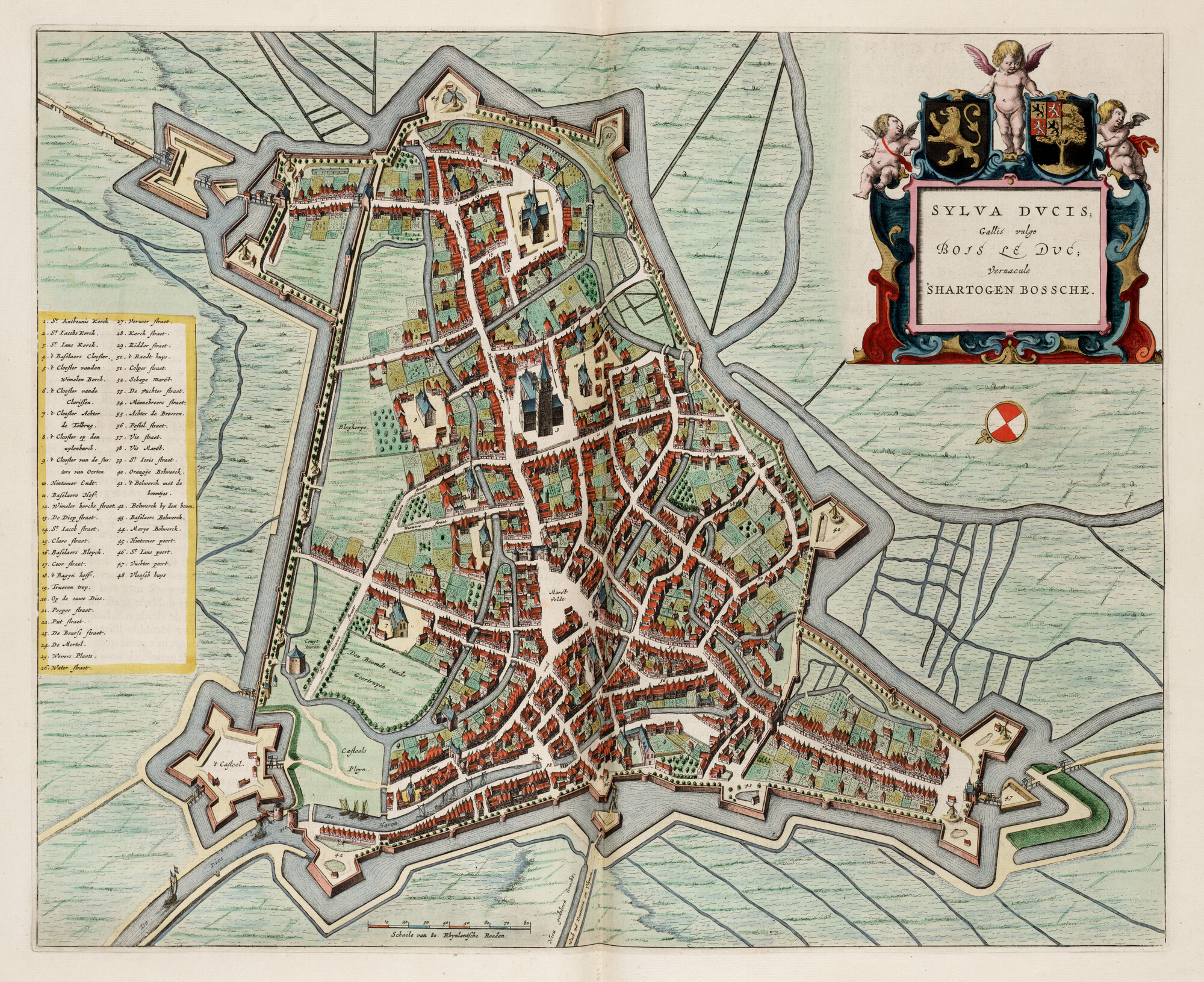 S.1034(15) [kaart 088]; Kaart van 's-Hertogenbosch; landkaart