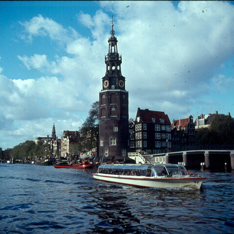 S.9100(0969); Oude Schans te Amsterdam; diapositief