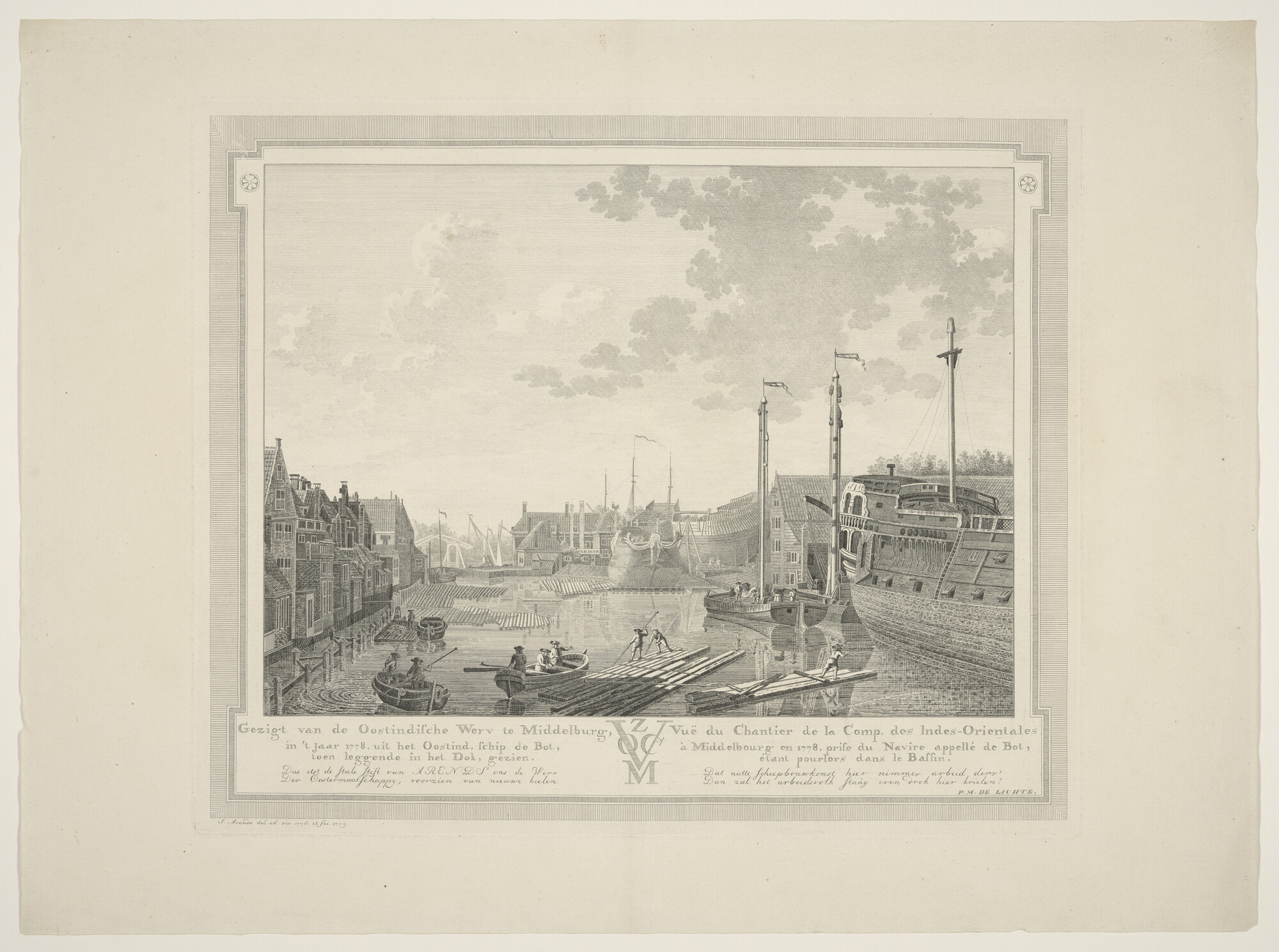 A.1657; De VOC te Middelburg; prent