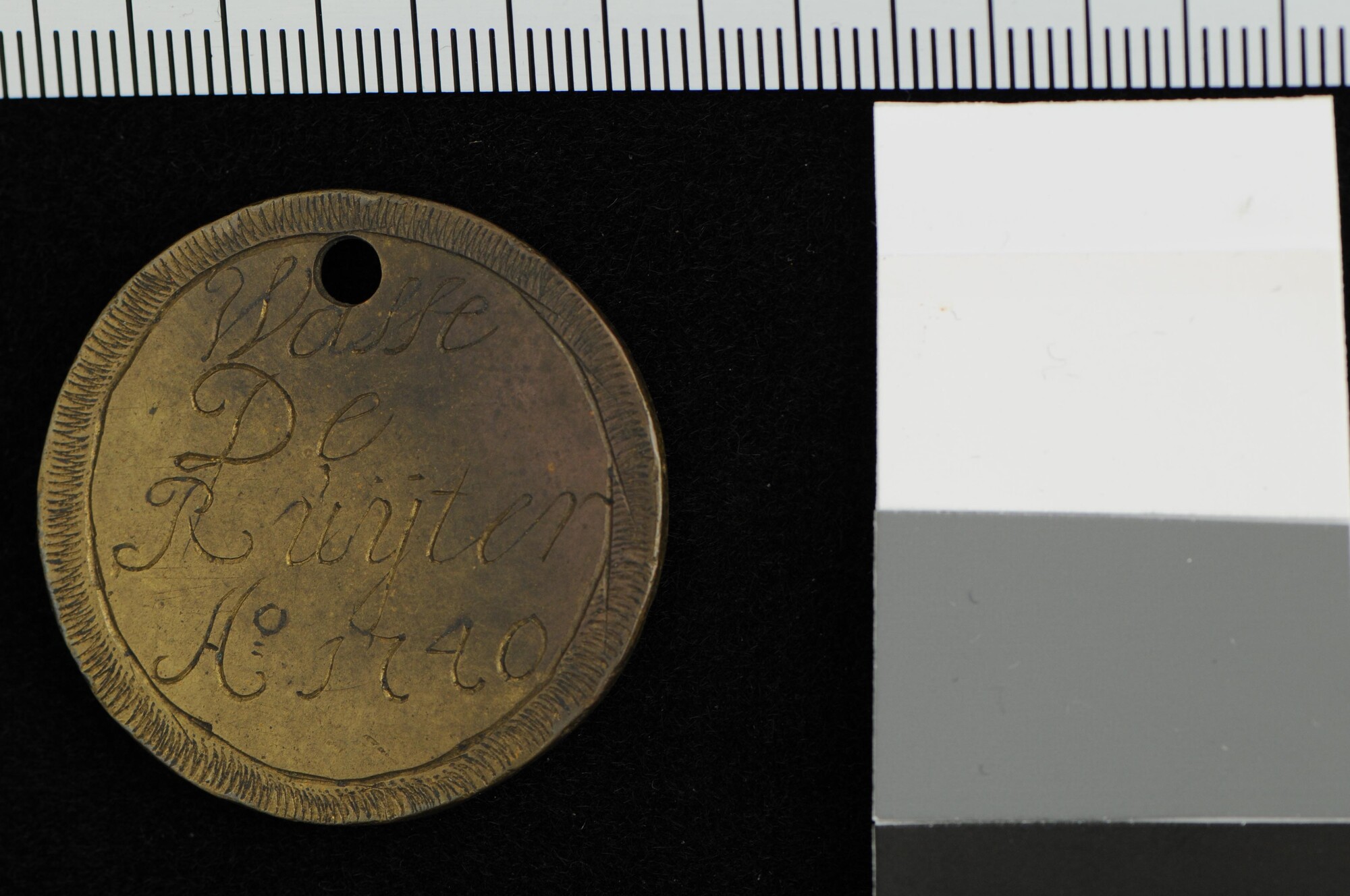 A.0023(125)4; Gildepenning van het Klein Binnenlandsvaardersgilde van Hoorn; gildepenning