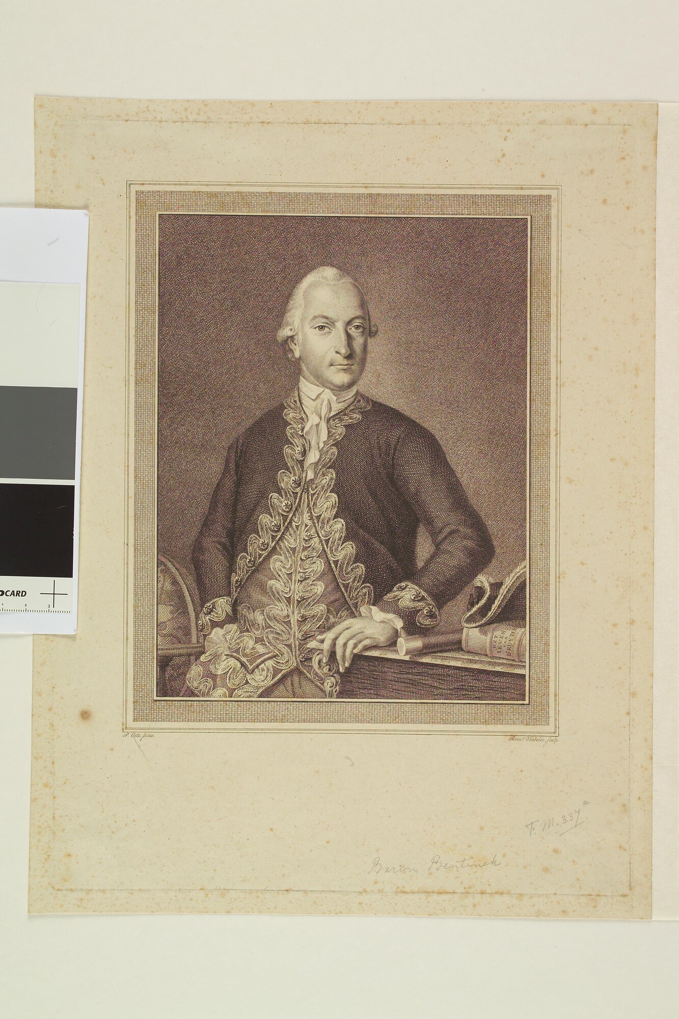 A.0145(179) [nr 0023]; Portret van Wolter Jan Gerrit baron Bentinck; prent