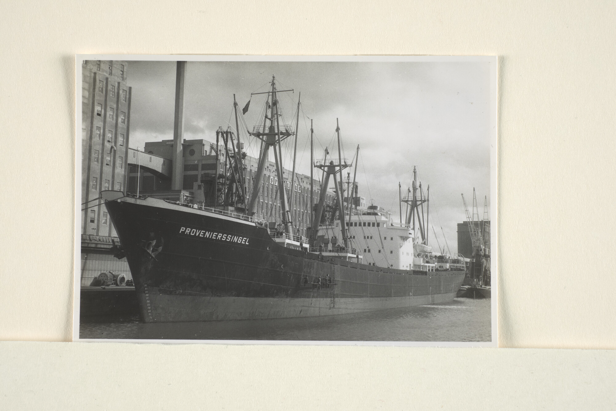 1996.3177; Het vrachtschip ms. Provenierssingel van de Invoer & Transport Maatschappij [...]; foto