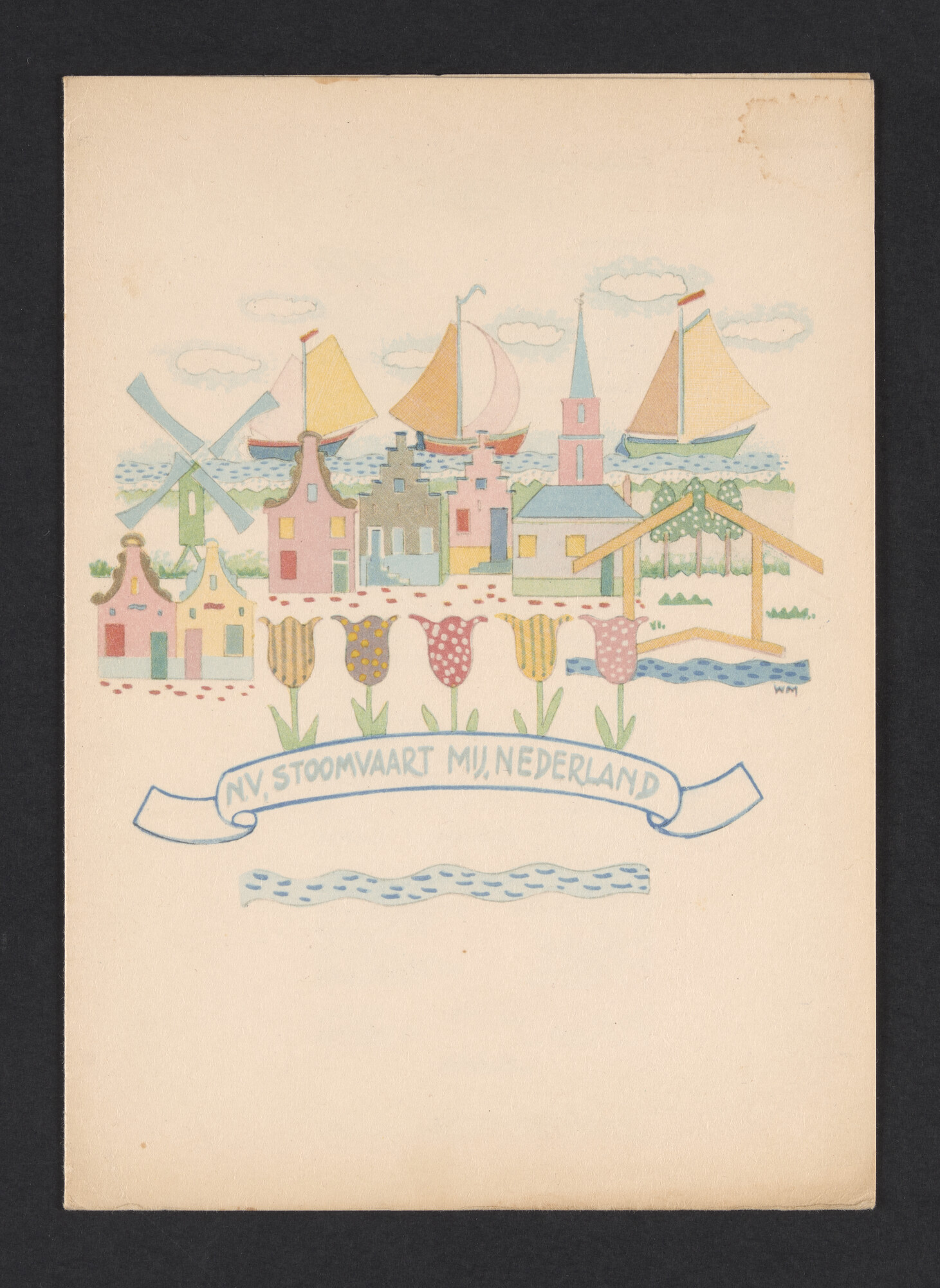 2019.0671; Fotoalbum van het echtpaar Jan van der Meer Mohr en Johanna van der Meer Mohr-van Ruler van hun reis op ms. Oranje van Tandjong Priok naar Amsterdam tussen 18 december 1953 en 7 januari 1954; fotoalbum