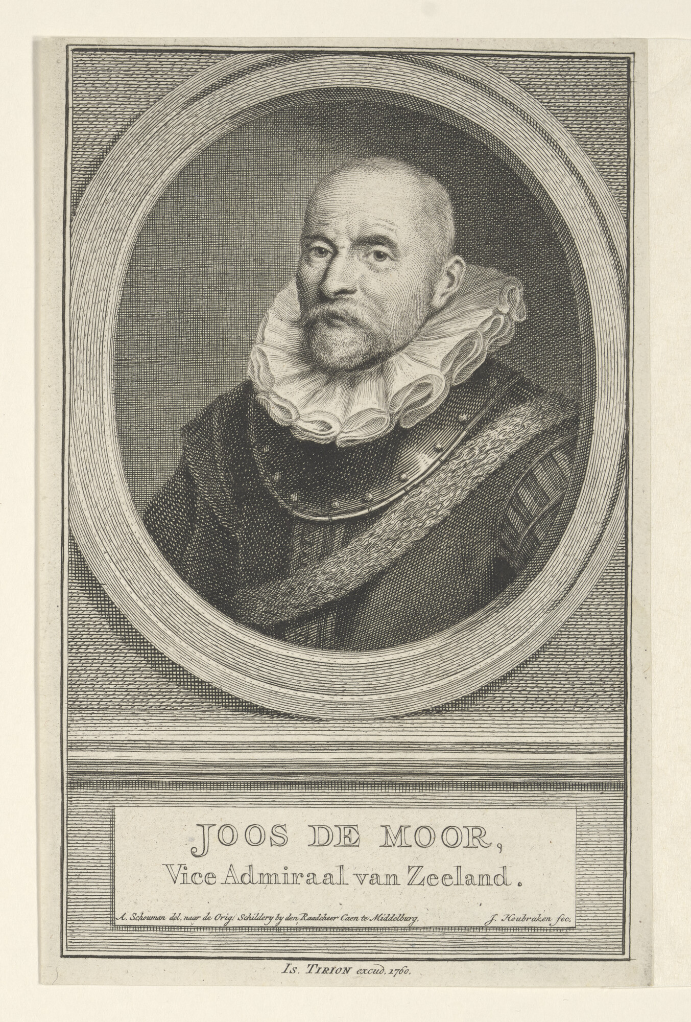 A.0145(179) [nr 0022]; Portret van Joos de Moor, Vice-Admiraal van Zeeland; prent