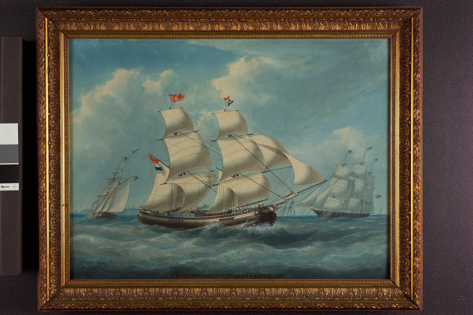 S.6201(02); Het kofschip 'Mercurius'; tekening