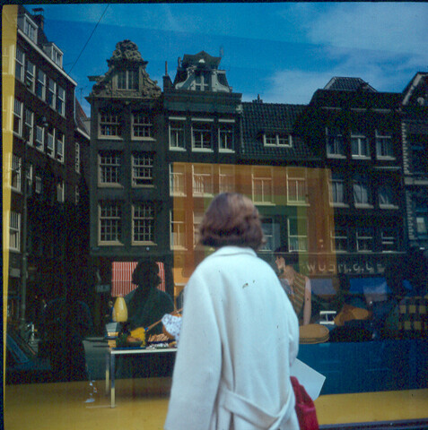 S.9100(1963); Stadsgezicht te Amsterdam; diapositief