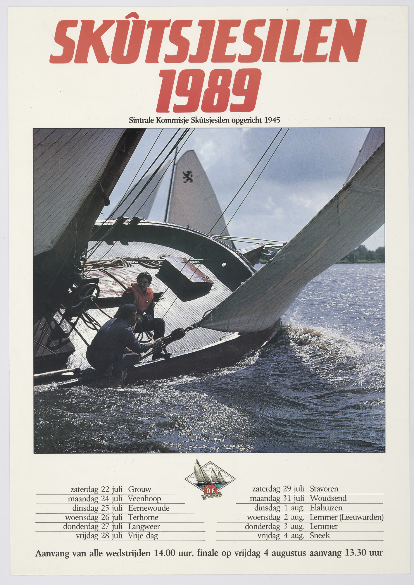 1989.0726; Sintrale Kommisje Skûtsjesilen, 1989; affiche
