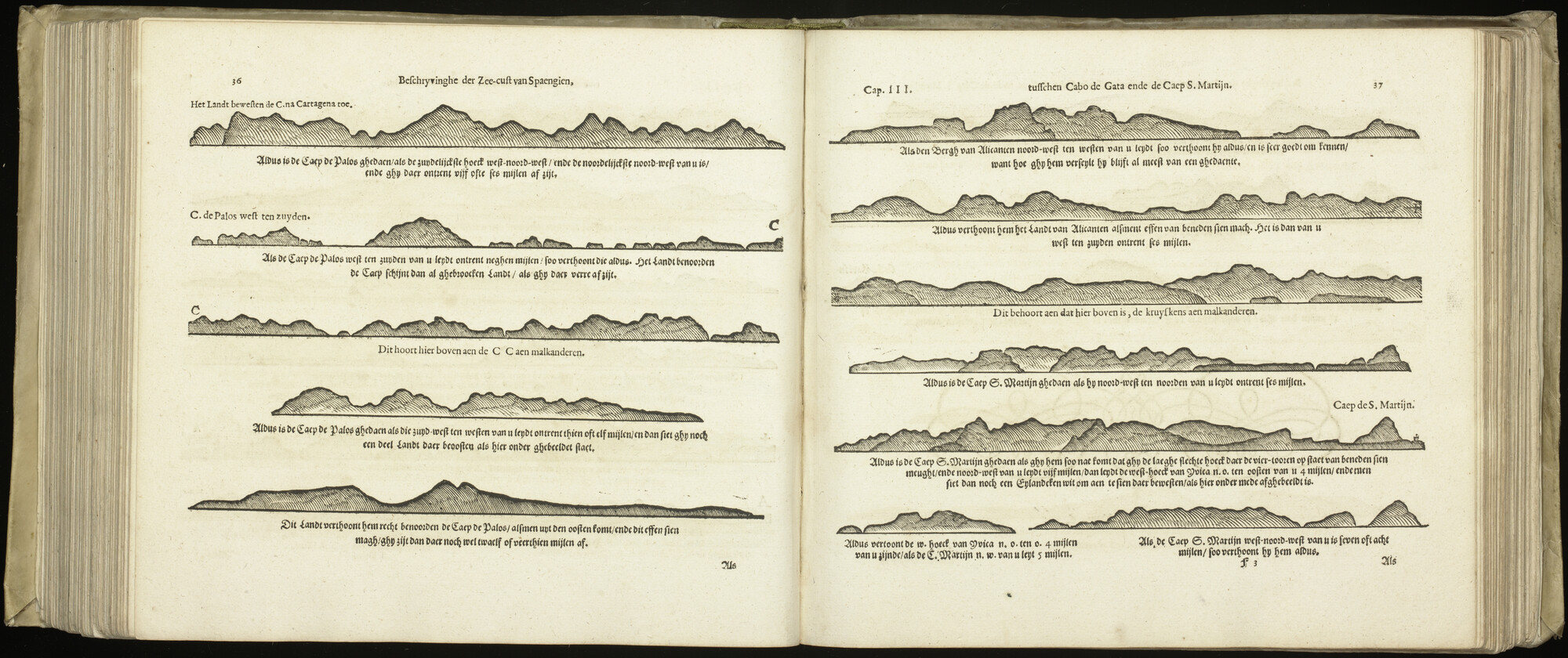 S.2856 [kaart 170]; Beschrijvingen en kustaanzichten van Zuidoost-Spanje; kaart