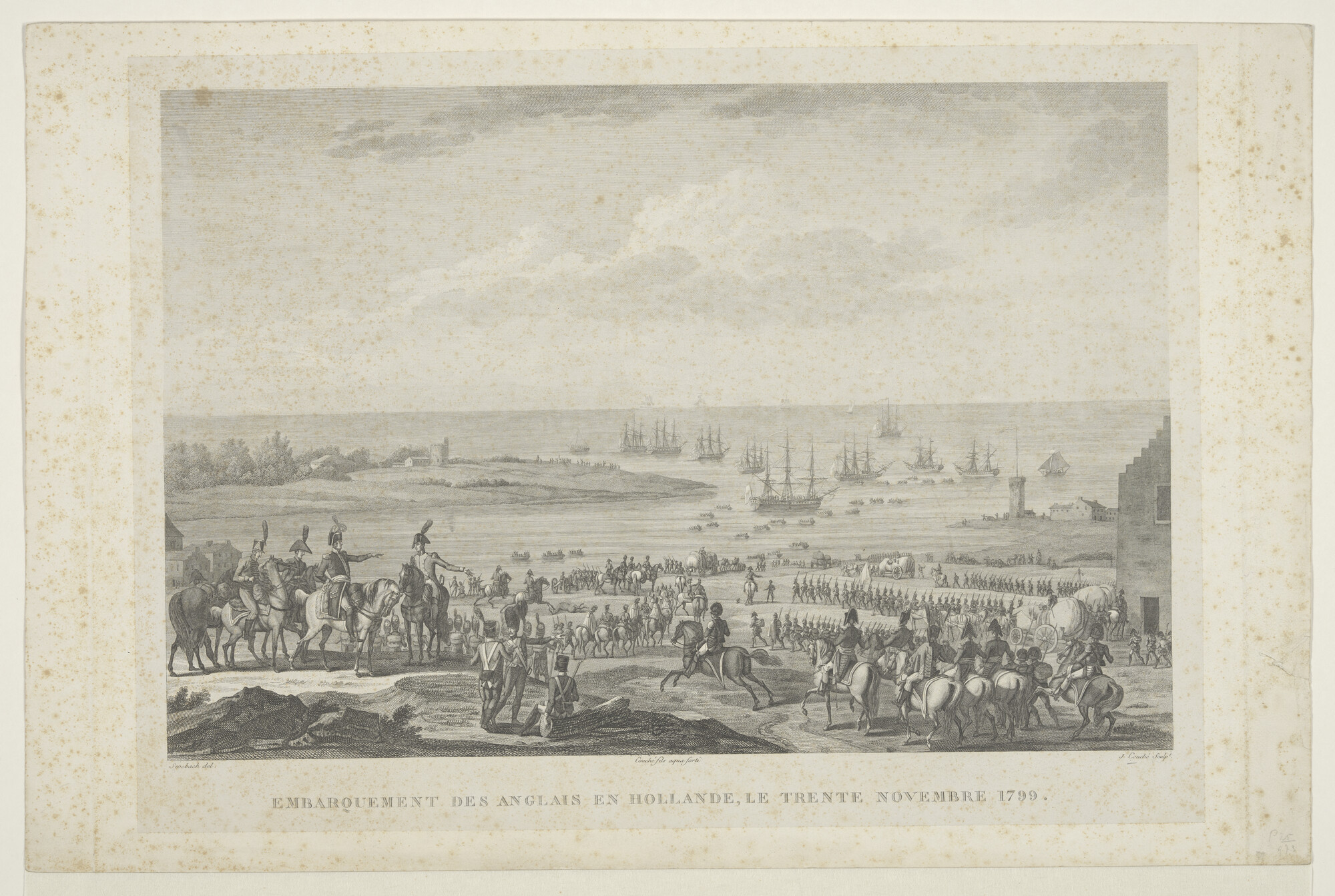 A.0473(02); Aftocht van de Engelsen uit Holland, 30 november 1799; prent