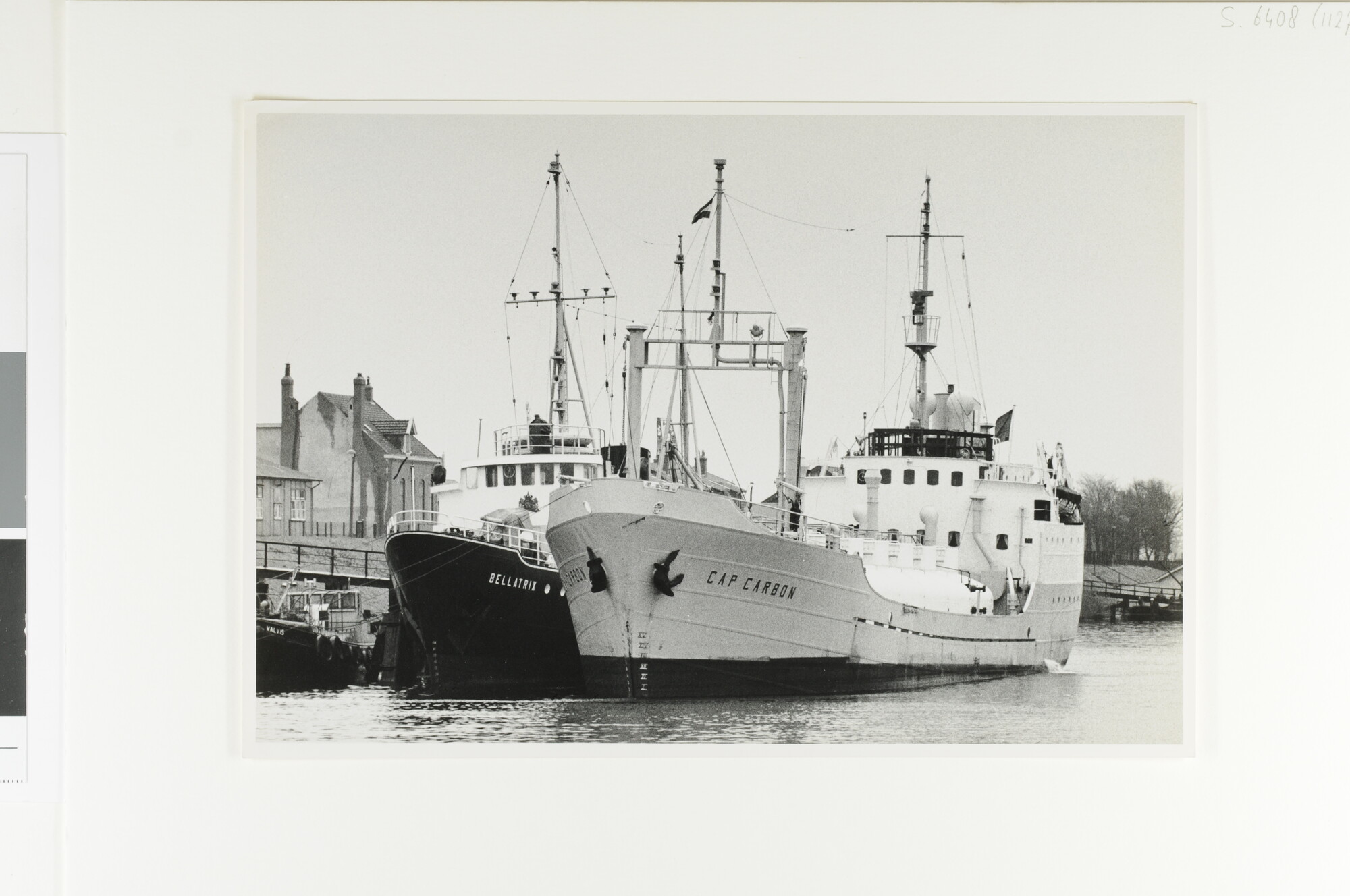 S.6408(1127) [nr 0002]; De Franse coaster annex gastanker ms. Cap Carbon van de Société Anonieme de [...]; foto