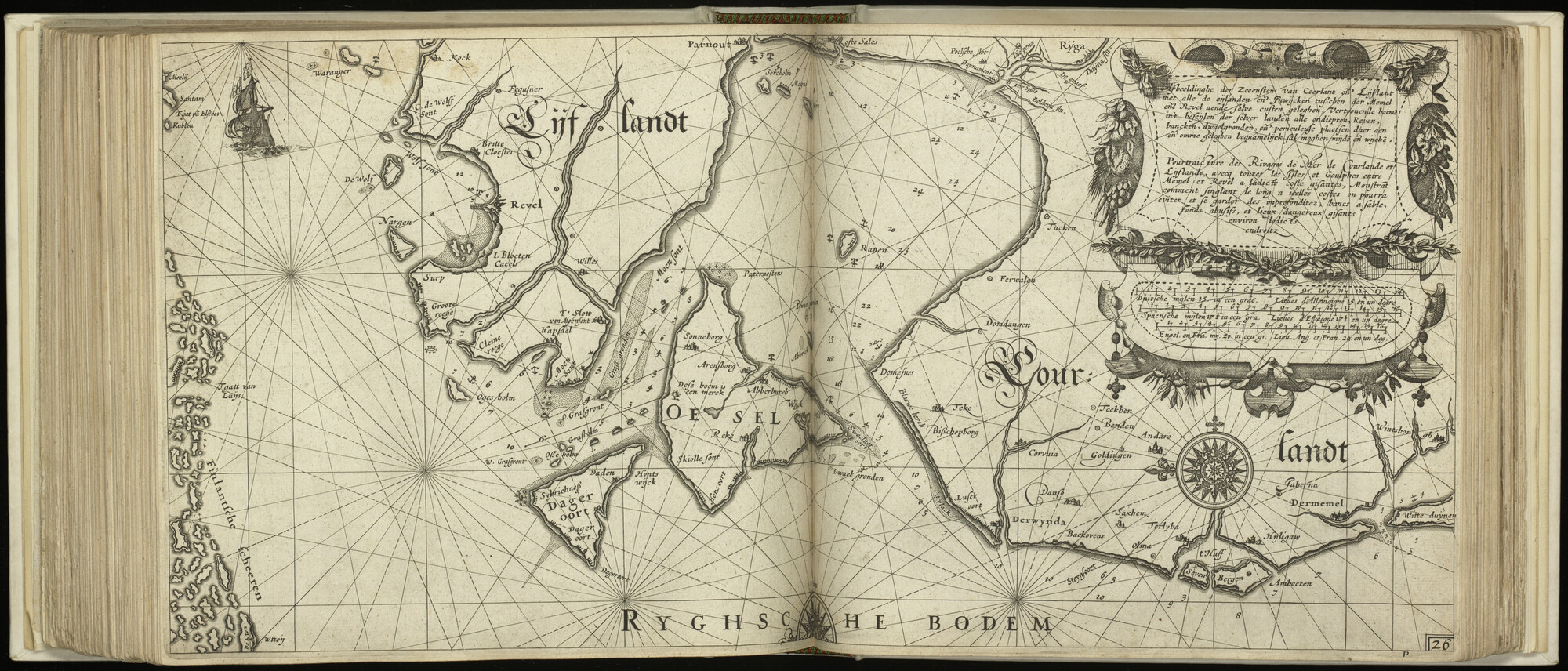 S.1496 [kaart 097]; Kaart van de kusten van Estland, Letland en Litouwen; kaart