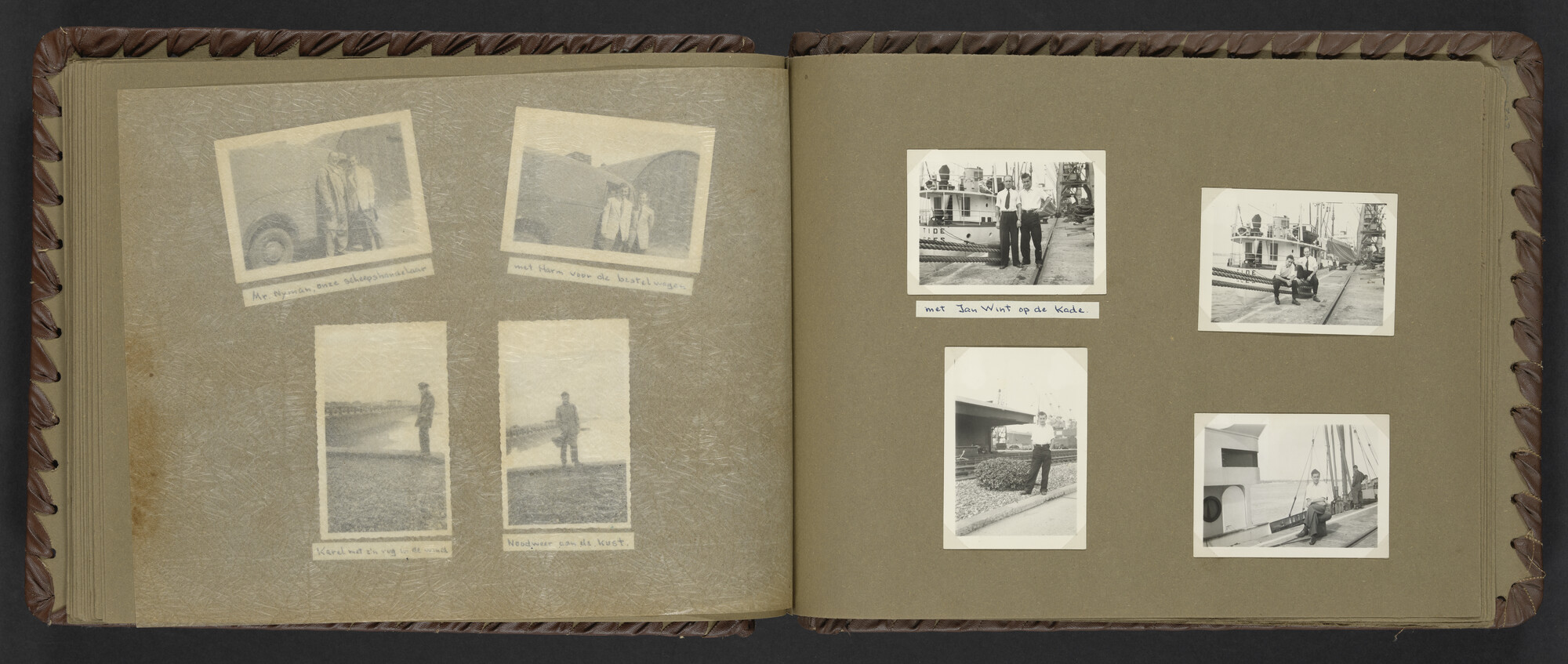2024.0025; Fotoalbum van Hubrecht Timmerman over zijn koopvaardijtijd tussen 1950 en 1956; fotoalbum