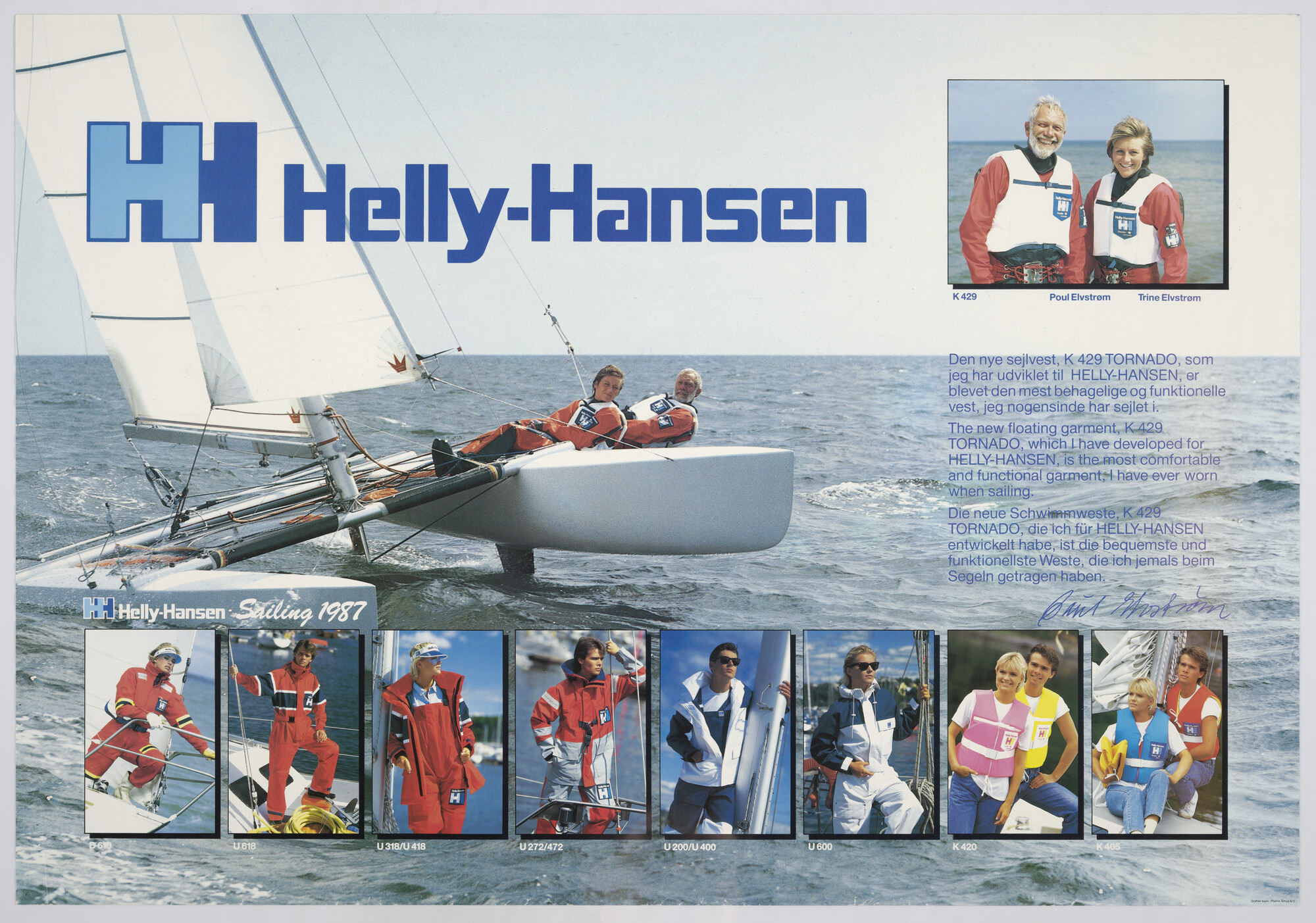 1989.0739; Helly Hansen zeilkleding en zwemvesten, 1987; affiche
