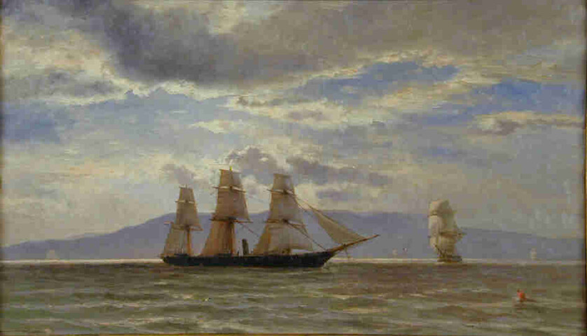 S.1249; Zr.Ms. schroefstoomschip 1ste klasse Zilveren Kruis; schilderij
