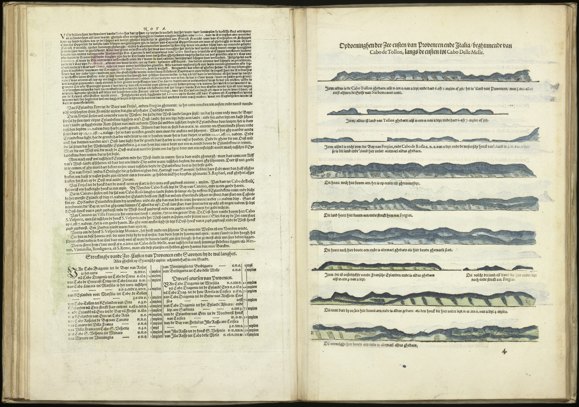 A.0145(057) [kaart 023]; Kustaanzichten van Zuid-Frankrijk en Noordwest-Italië; kaart