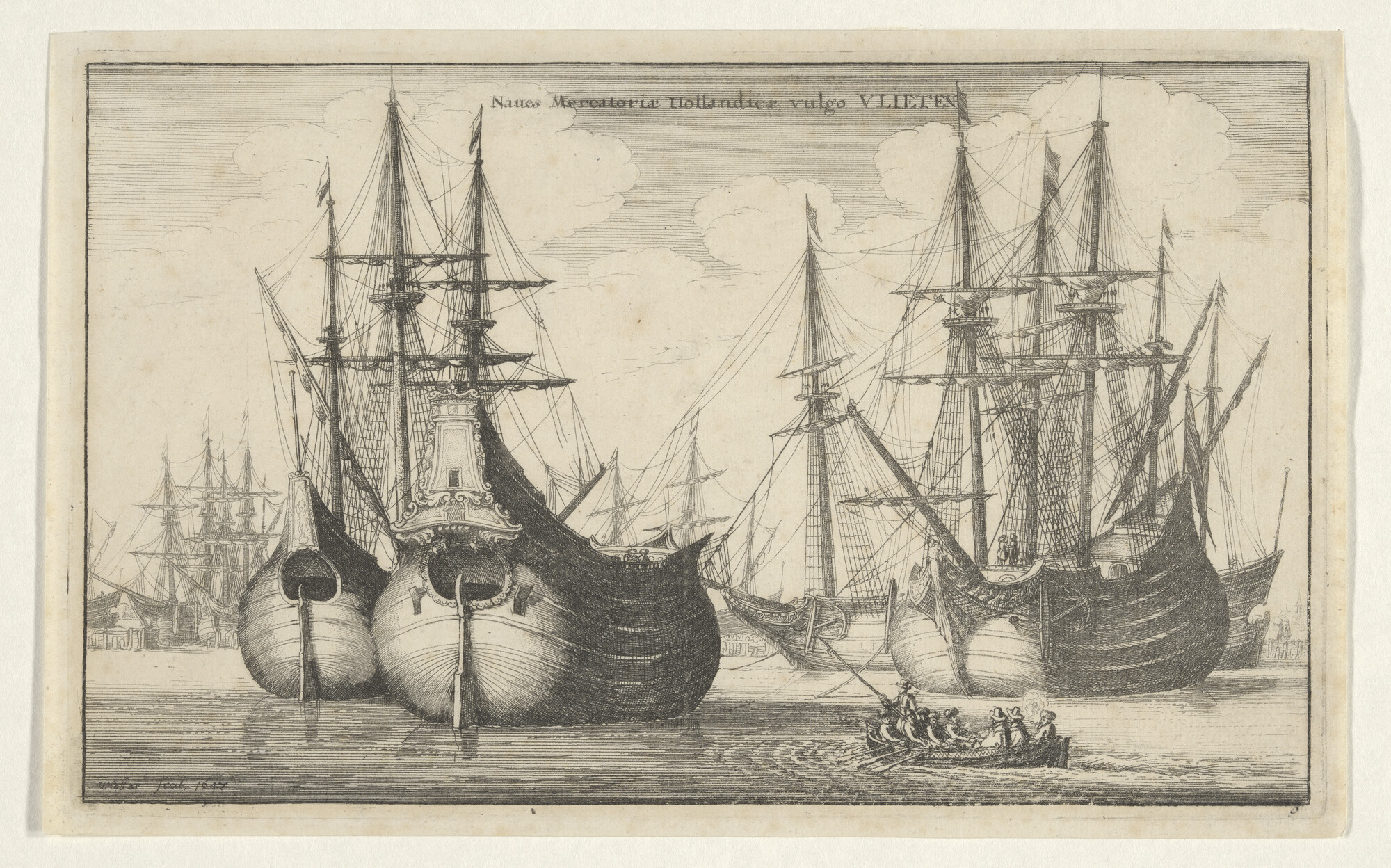 A.0149(0183); Fluitschepen; prent