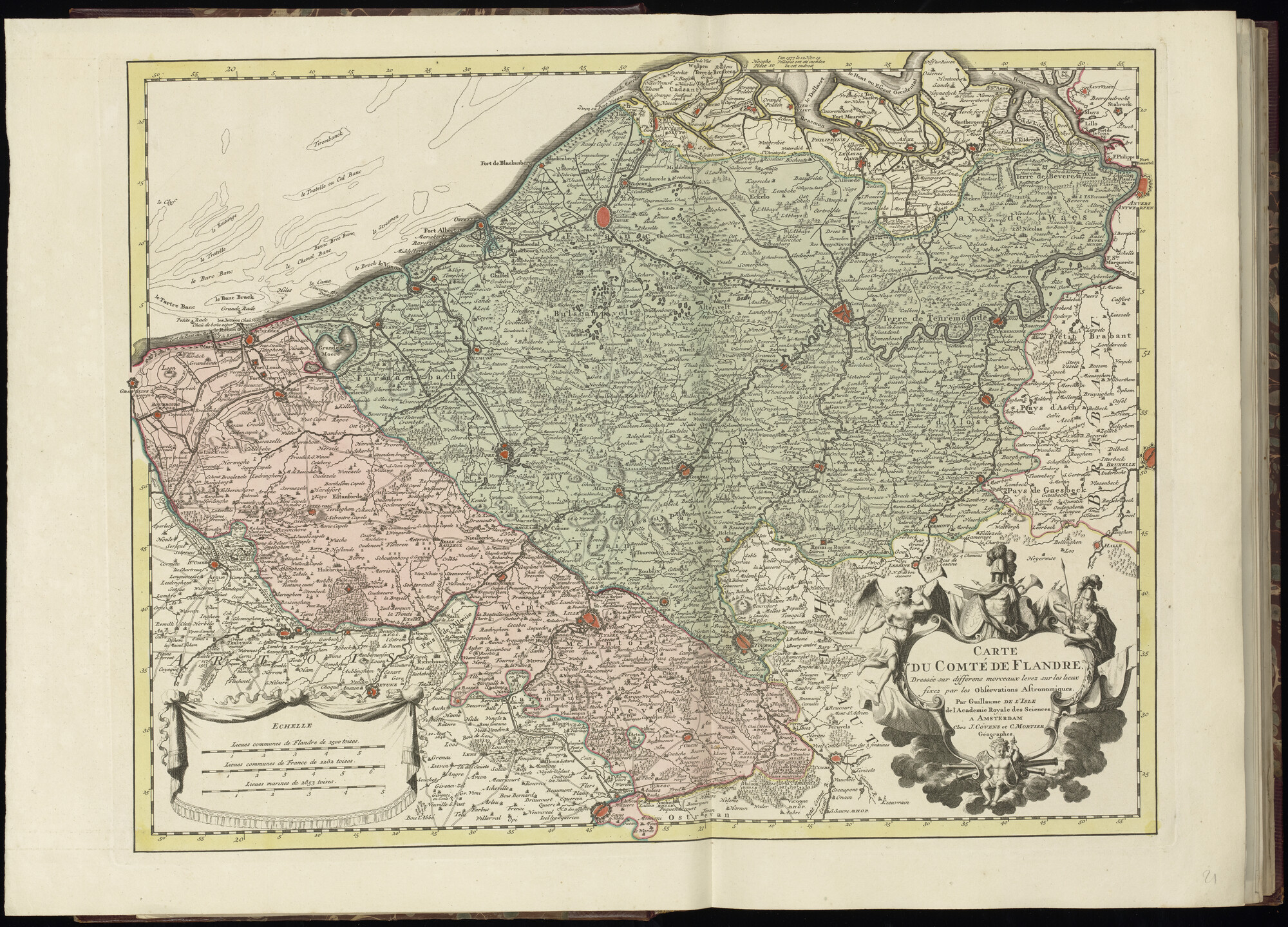 B.0032(029) [kaart 019]; Kaart van Zeeland, Vlaanderen en Noord-Frankrijk; kaart