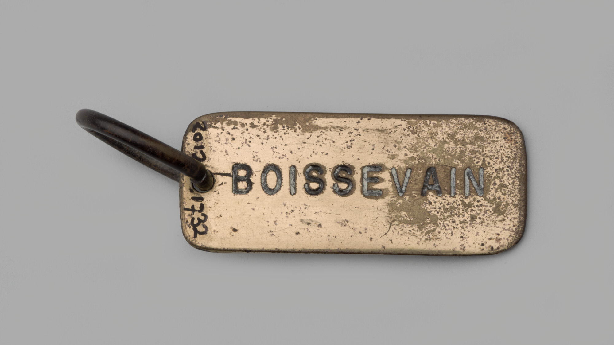 2012.1732; Sleutelhanger van het schip Boissevain; sleutelhanger