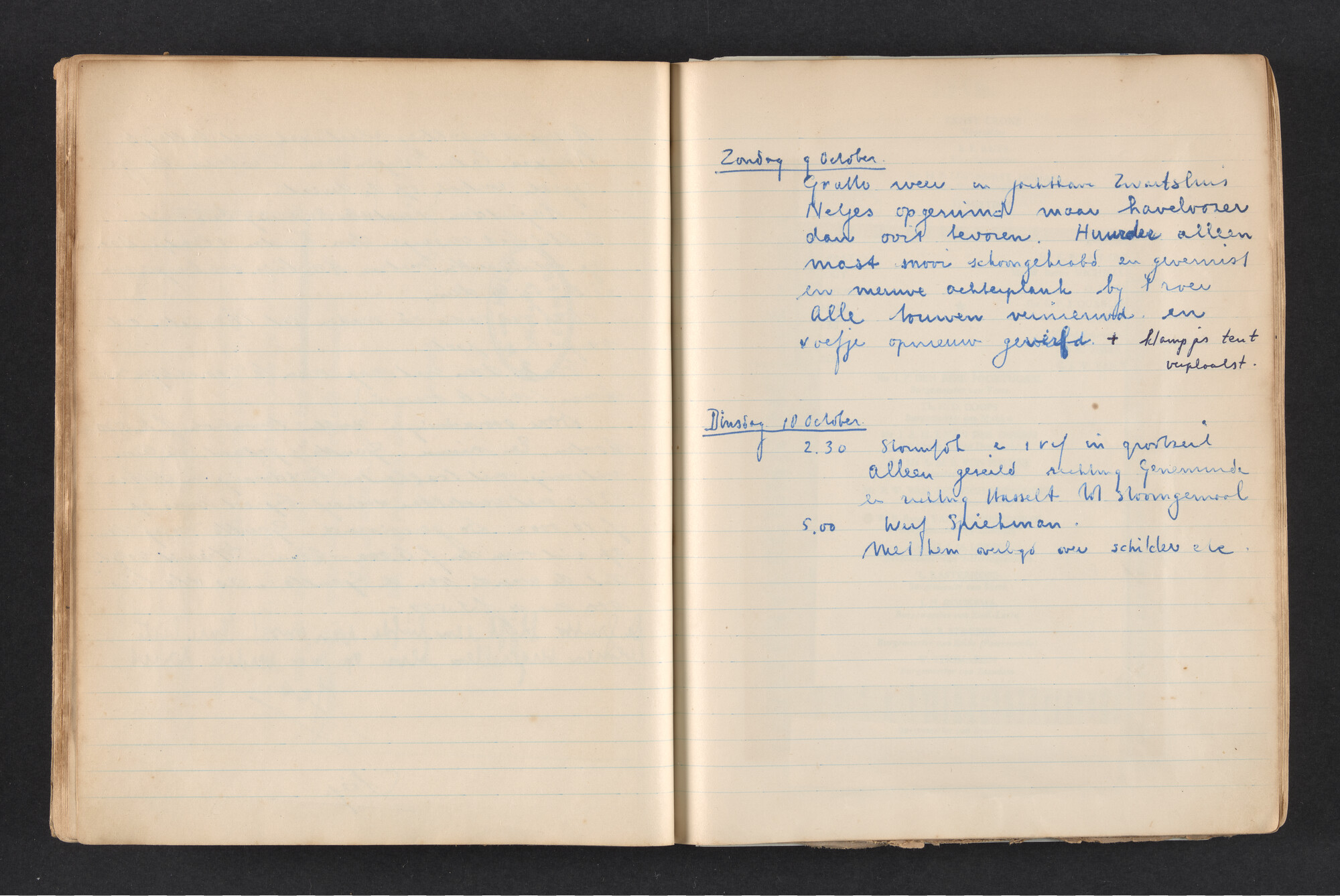 2017.0792; Logboek c.q. fotoalbum van reizen met zeeschouw Grutto in Nederland, 1955-1957; logboek