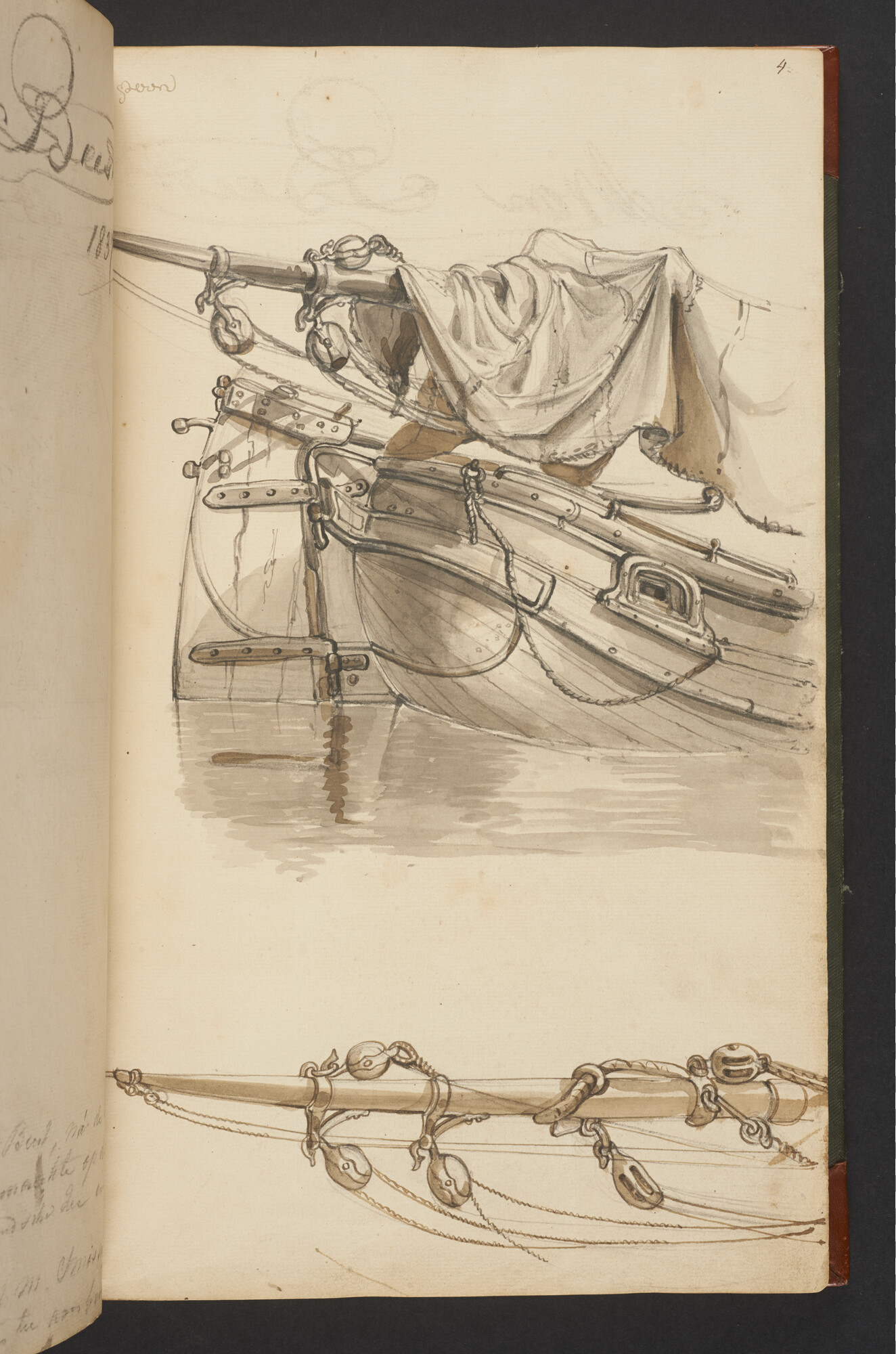 A.3222; Schetsboek met tekeningen door Albertus van Beest en Louis Meijer; schetsboek