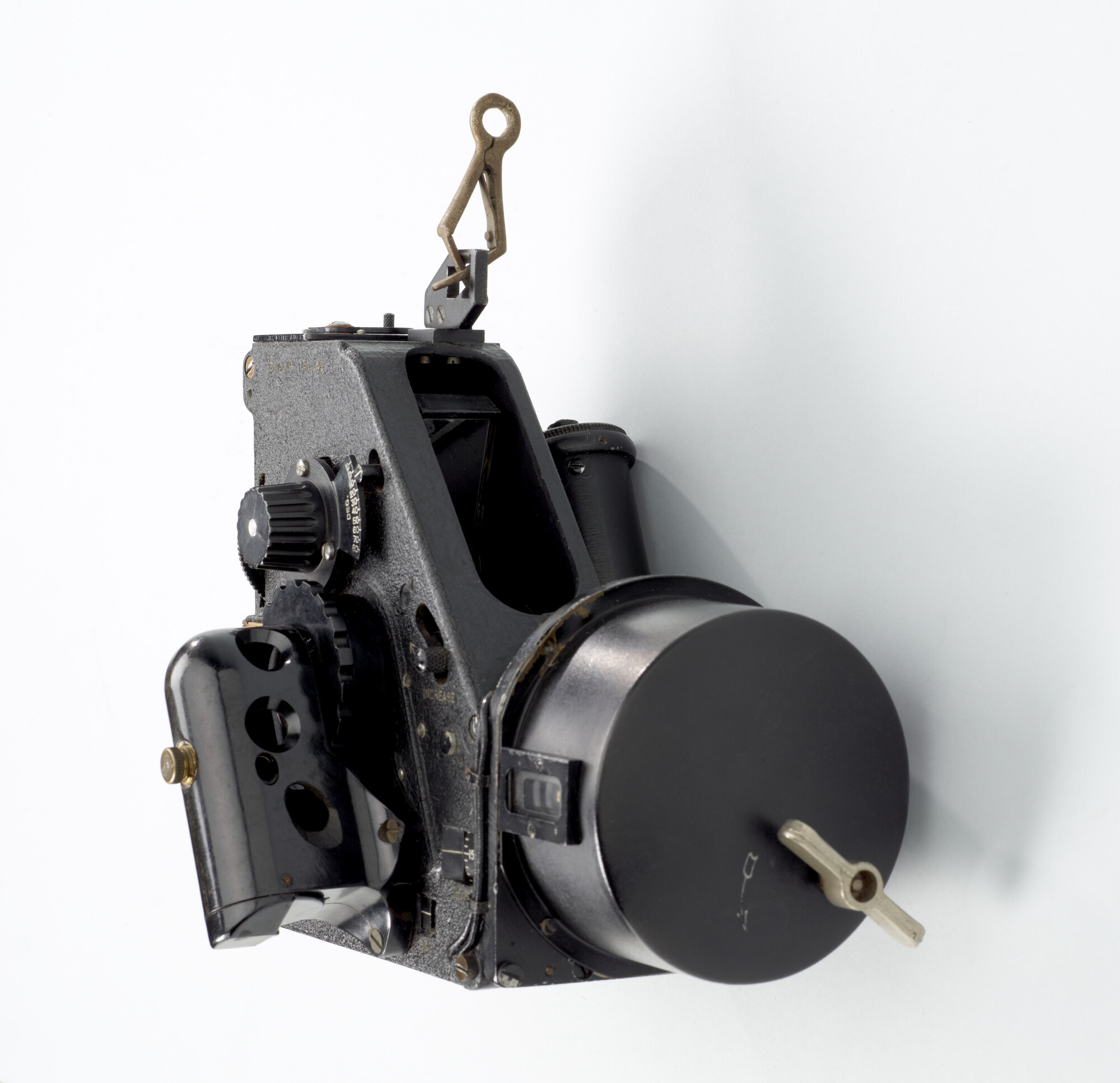 1991.0130; Bubble sextant van het type MK IX A door Henry Hughes & Son Ltd, circa 1943; bubble sextant