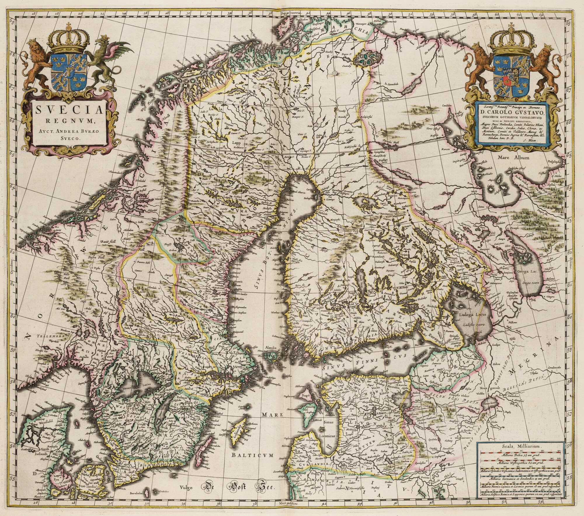 S.1034(01) [kaart 067]; Kaart van Zweden; landkaart