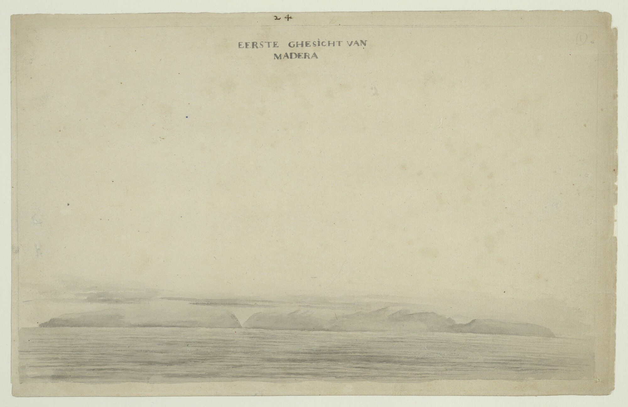 A.3457(01); Landverkenning van Madeira; tekening