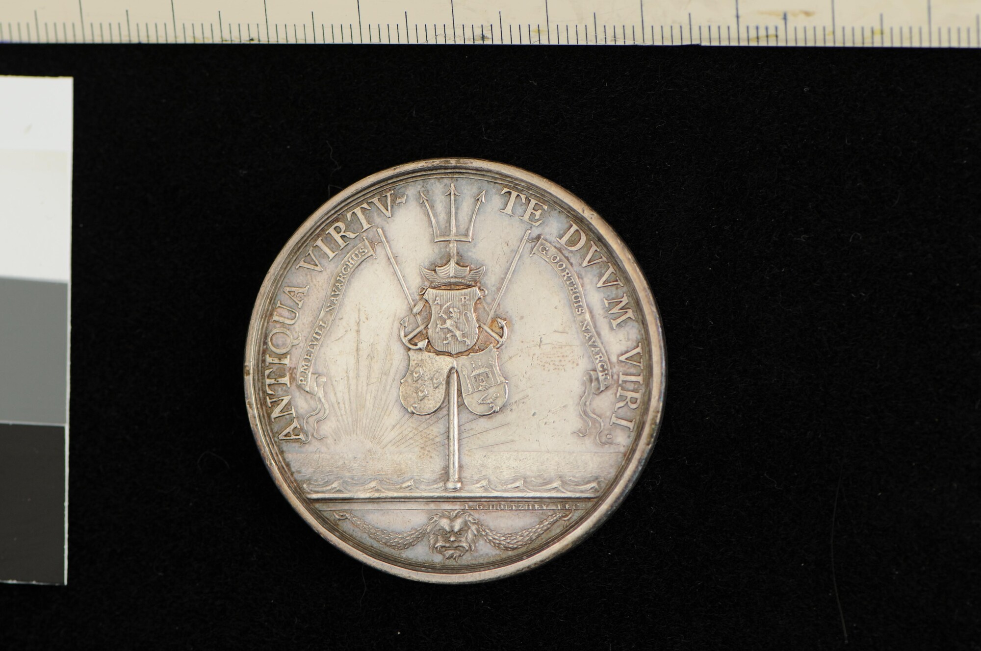 A.0015(14); Penning op het zeegevecht bij Cadiz, 1781; penning