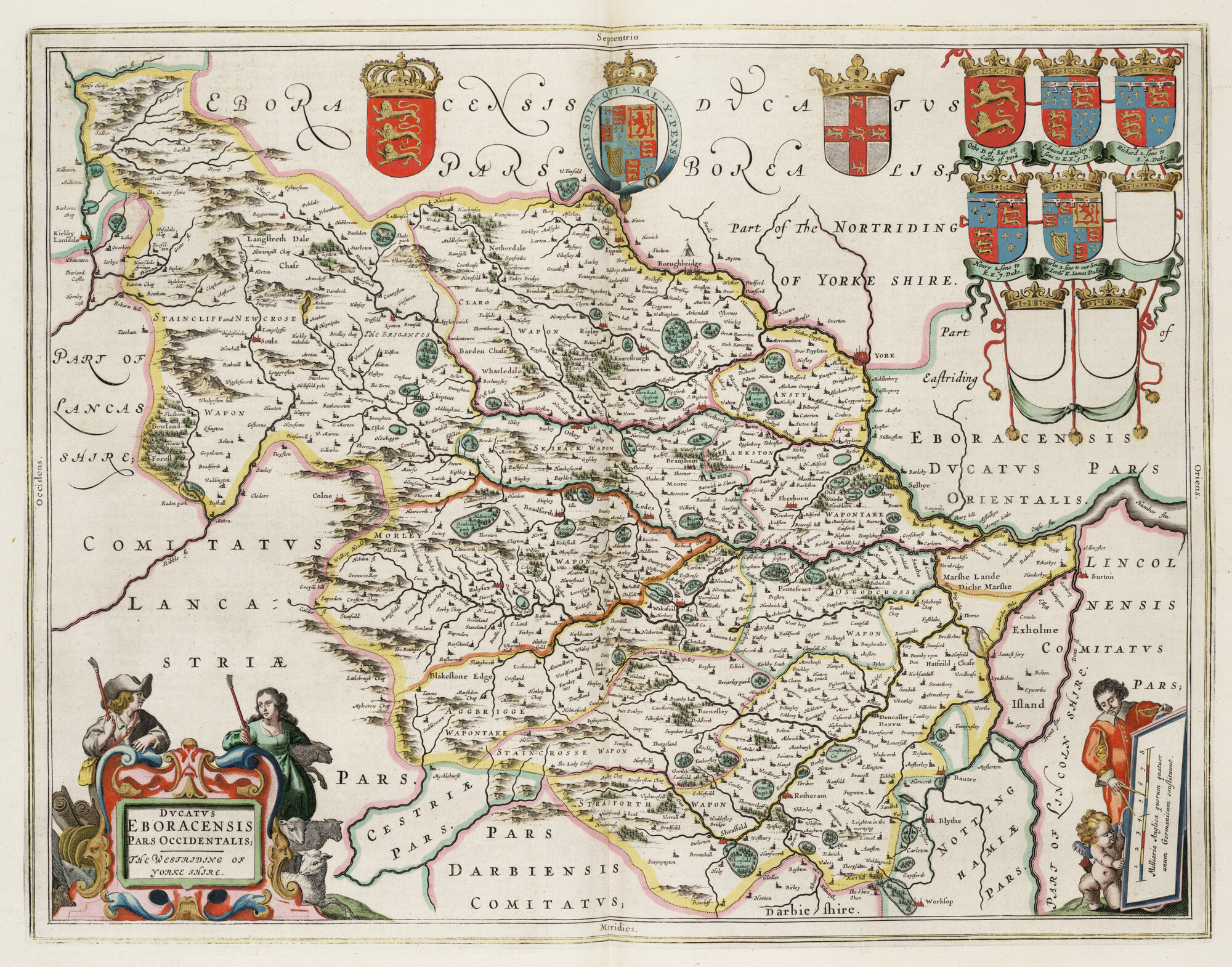 S.1034(04) [kaart 052]; Kaart van het westen van Yorkshire; landkaart