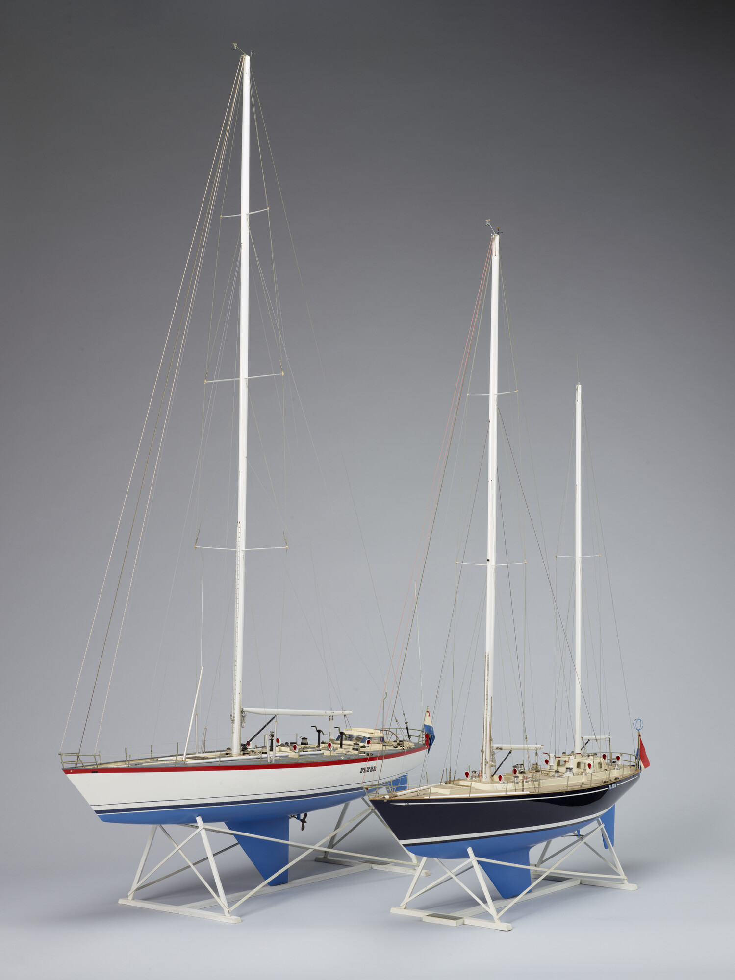 2014.0311; Model van de oceaanracer Flyer; scheepsmodel
