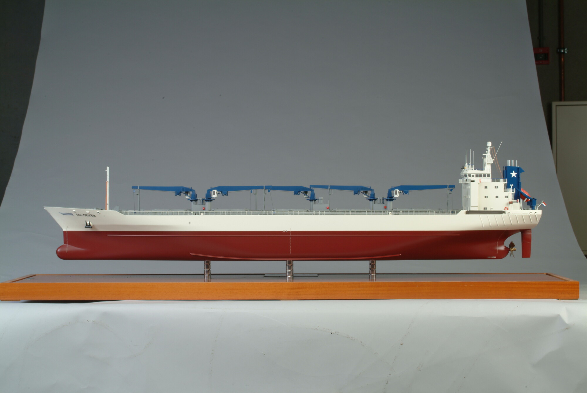 1992.1757; Model van het koelschip ms. Schoener; scheepsmodel