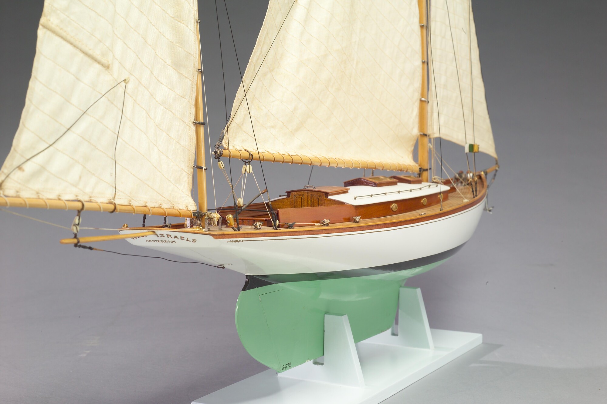 S.4772; Model van de yawl Jozef Israëls; scheepsmodel