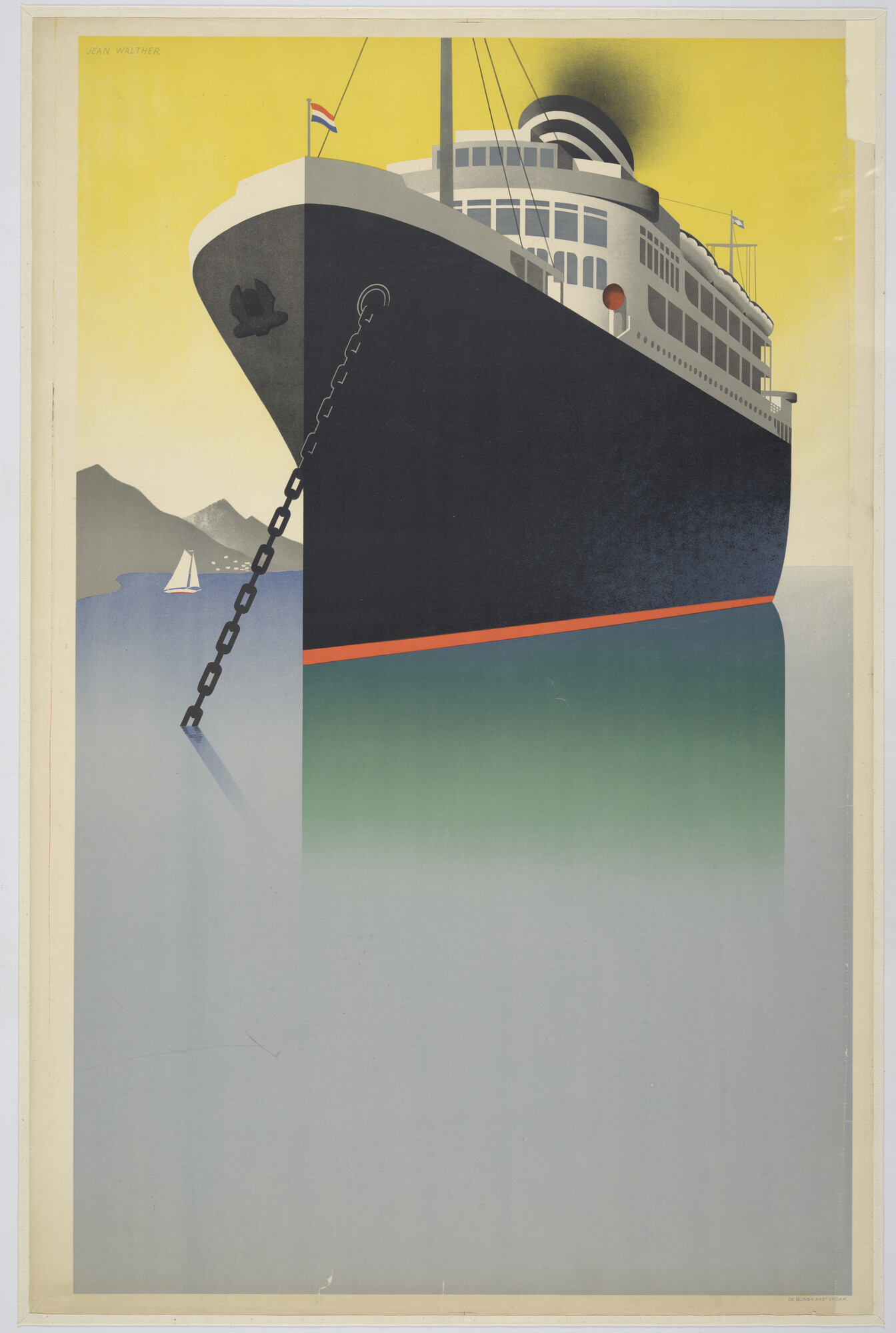 S.5719(05) [nr 0002]; Ontwerp voor een affiche van de KNSM; affiche