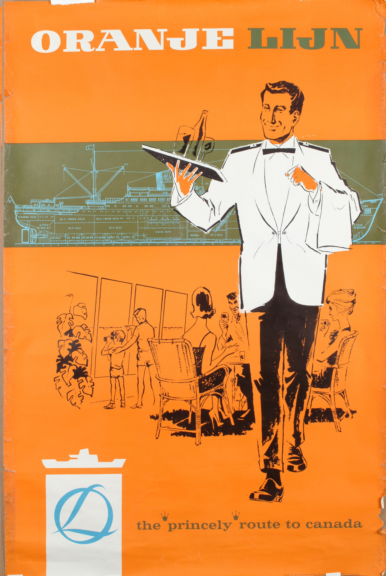 2002.0774; Affiche van de Oranje Lijn; affiche