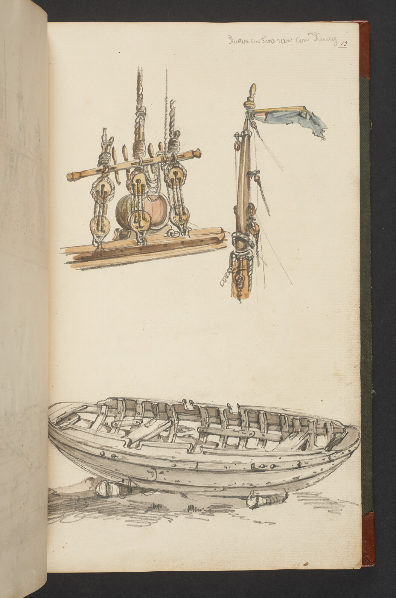 A.3222; Schetsboek met tekeningen door Albertus van Beest en Louis Meijer; schetsboek