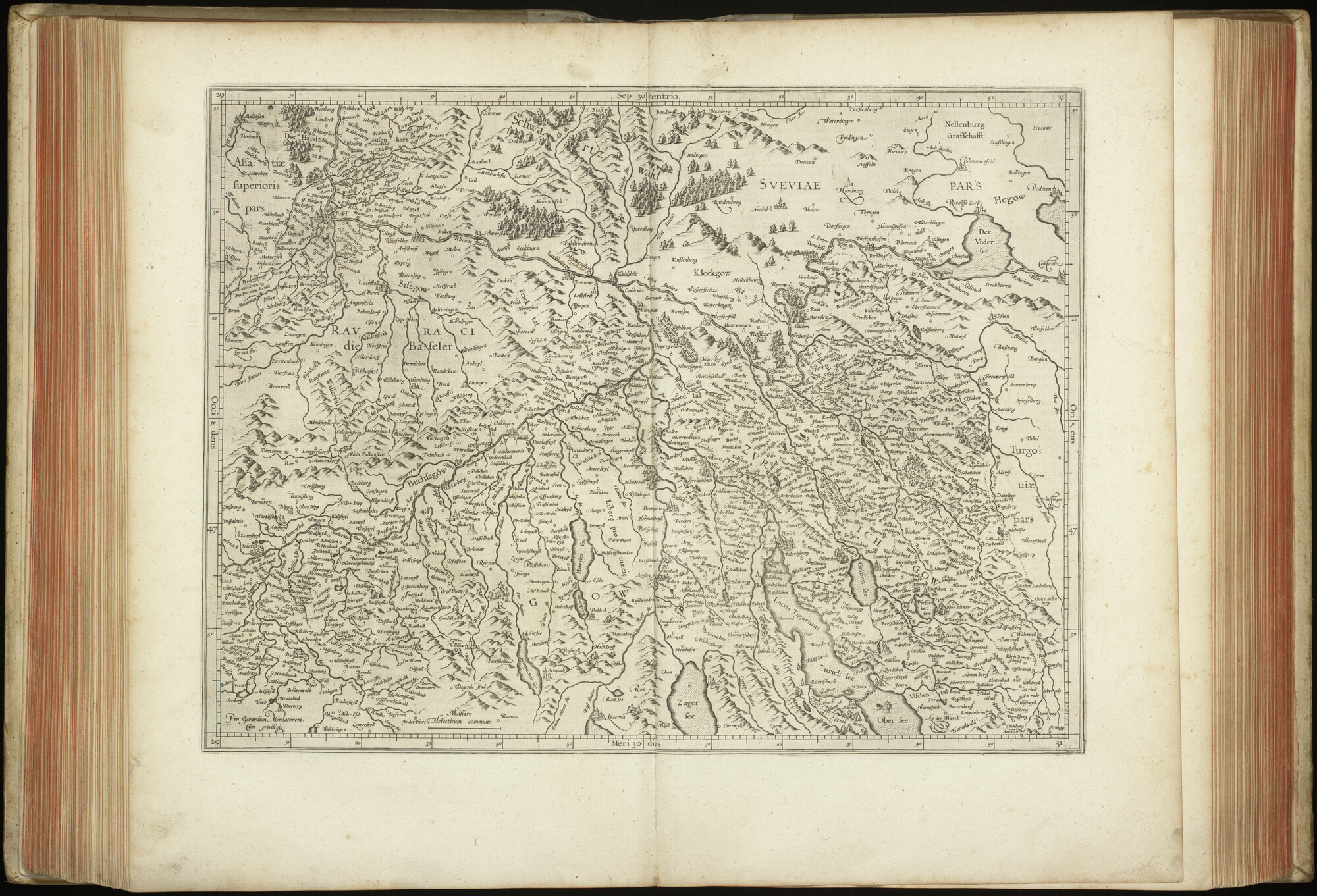 A.0145(227) [kaart 072]; Kaart van Noord-Zwitserland en Zuid-Duitsland; kaart
