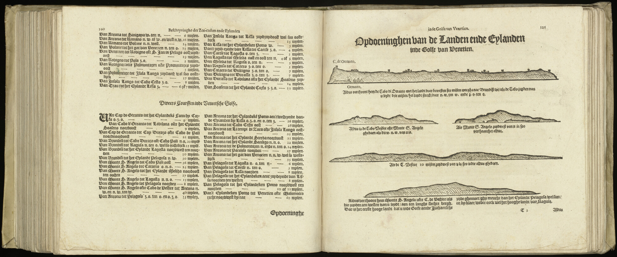 S.2856 [kaart 233]; Beschrijvingen en kustaanzichten van Zuidoost-Italië; kaart