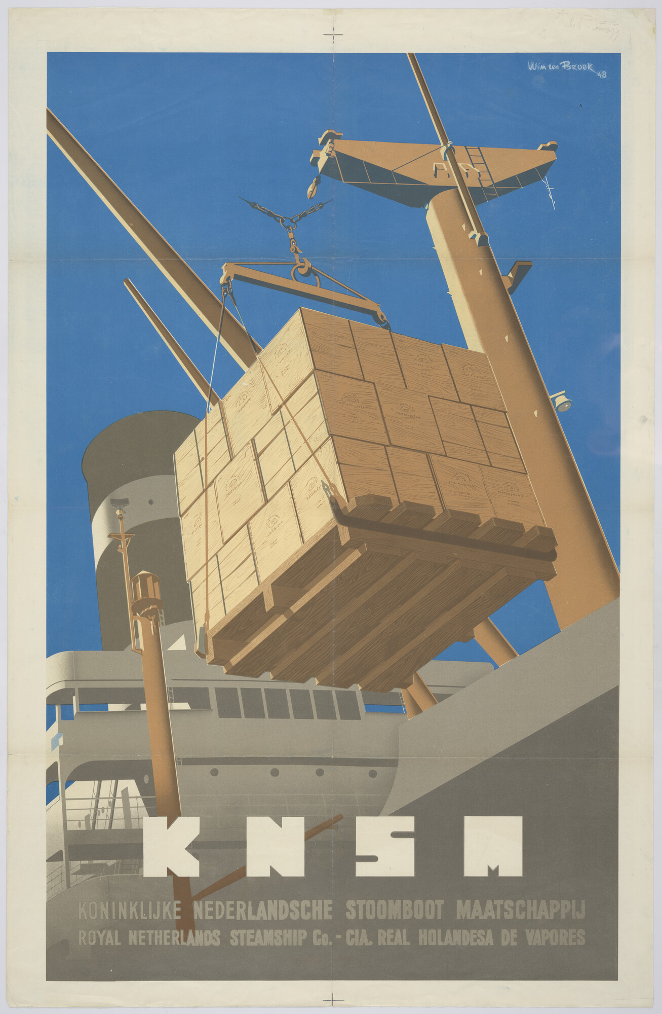 1989.1152; Affiche van de KNSM; affiche