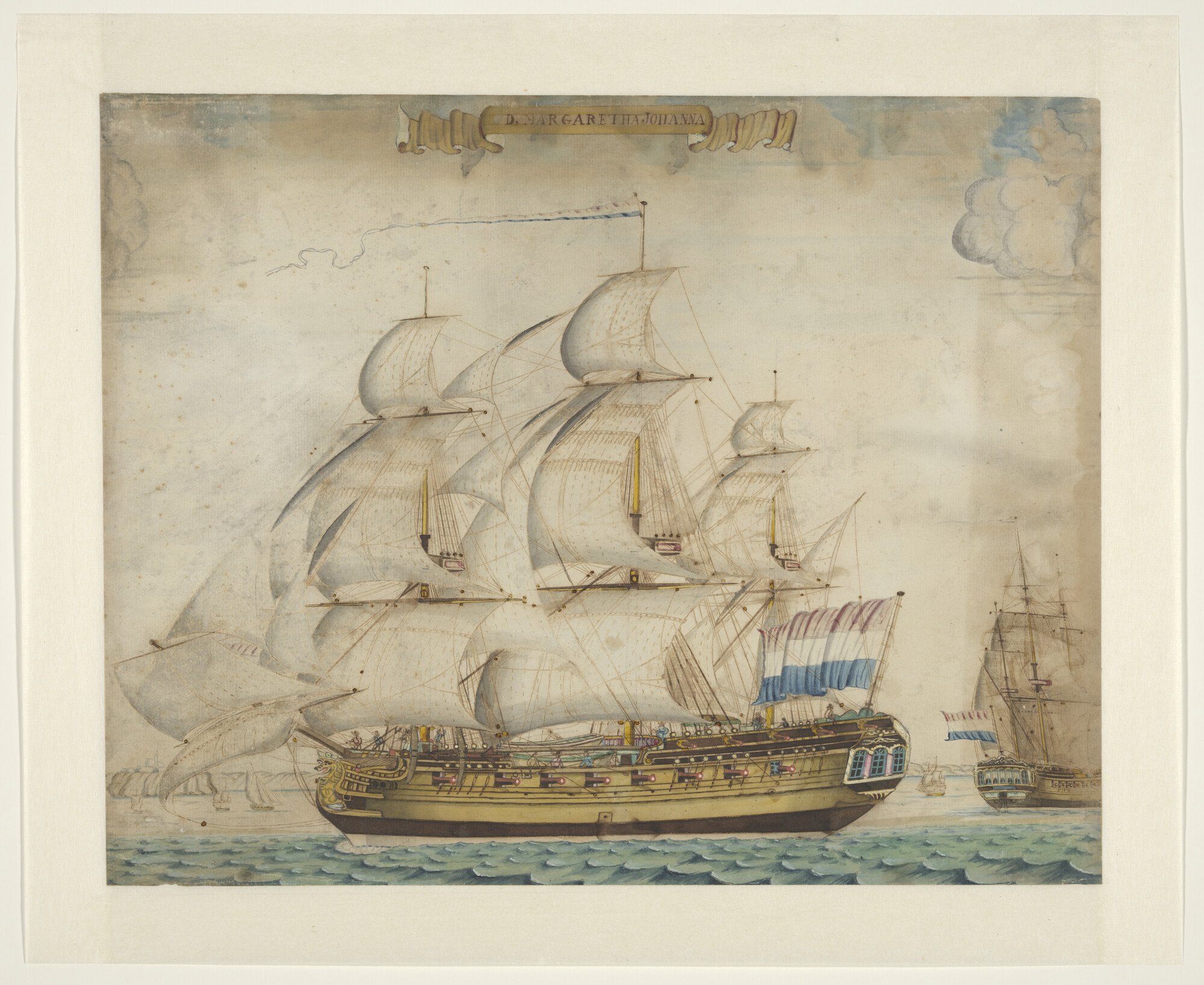 A.0149(0410); De Surinamevaarder 'De Margaretha Johanna'; tekening