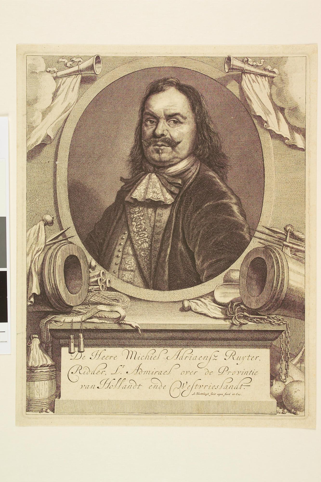 A.3357(02); Portret van Michiel A. de Ruyter; prent