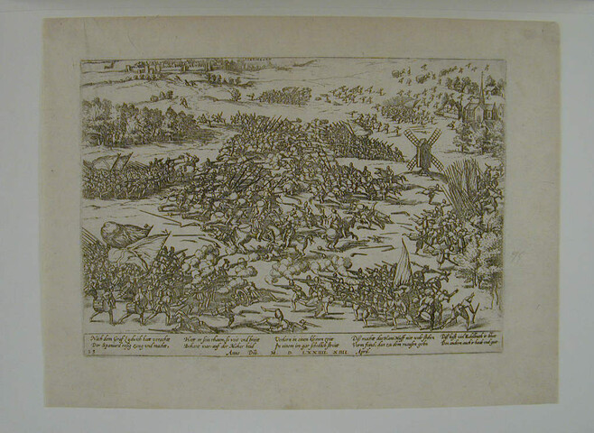 A.0145(027)139; De Slag op de Mookerheide, 14 april 1574; prent