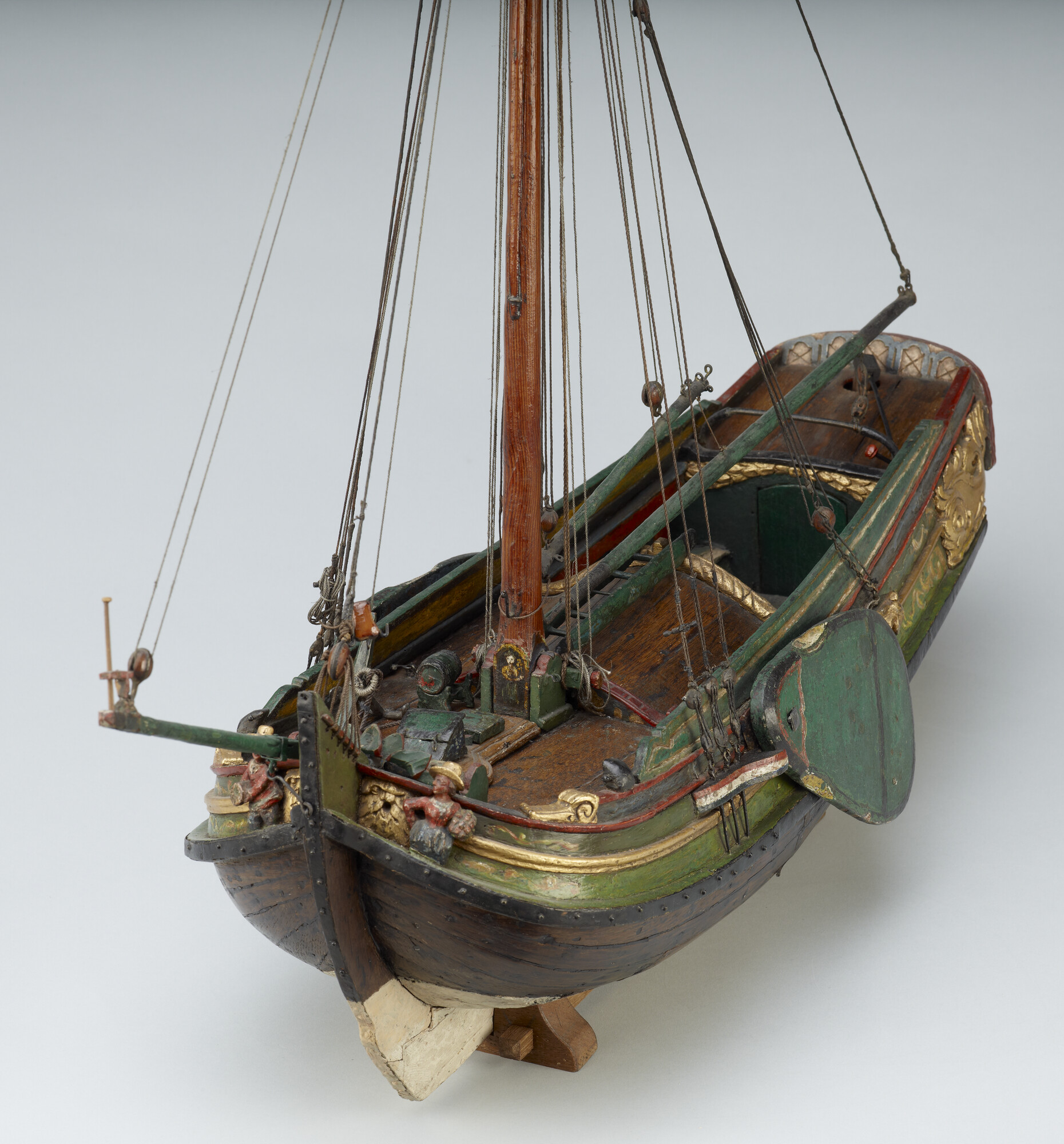 A.0115(11); Model van het hekjacht De Vrouw Jacomina; scheepsmodel