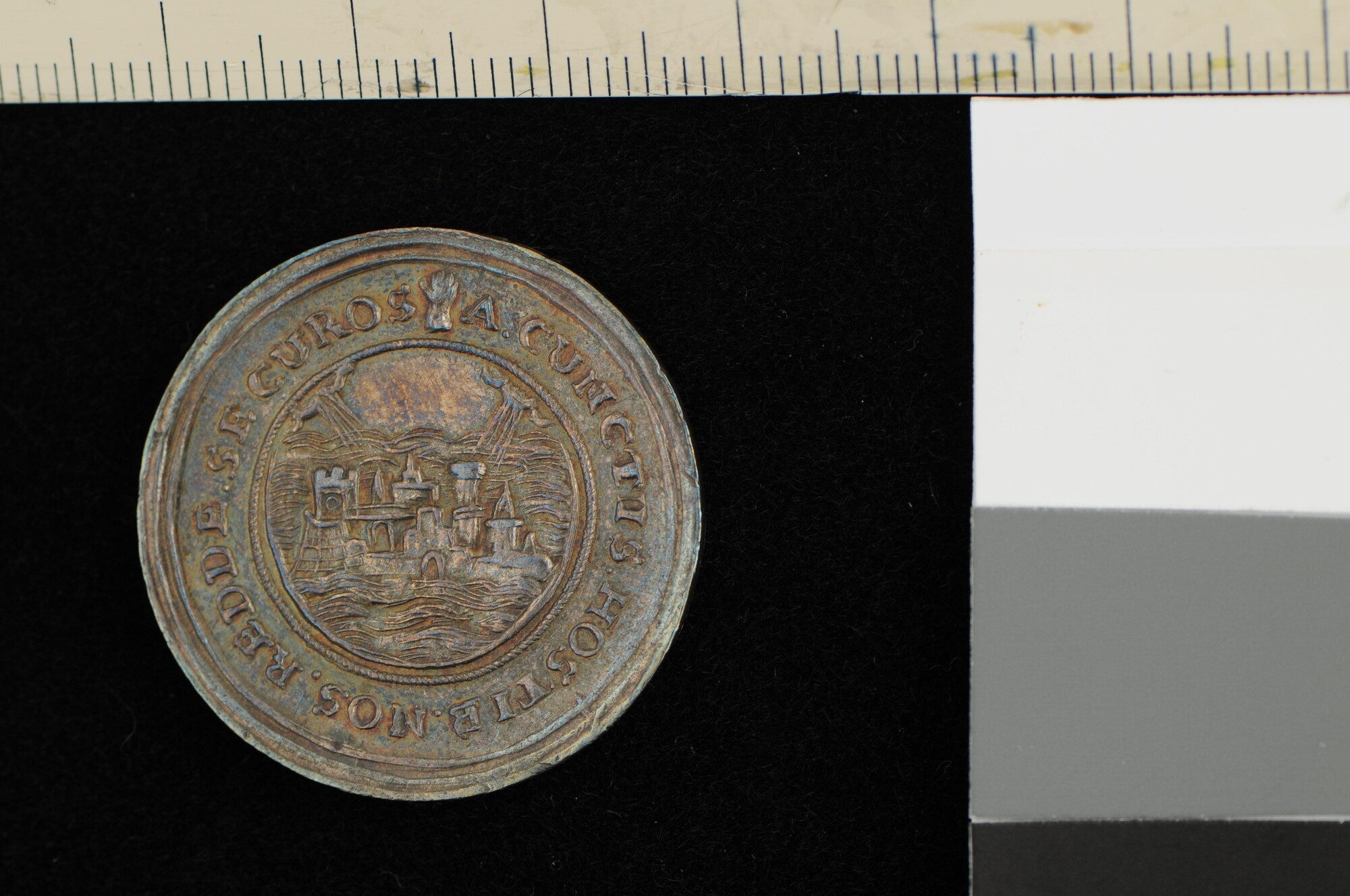 A.0023(008); Rekenpenning op de Allerheiligenvloed in Zeeland, 1570; rekenpenning