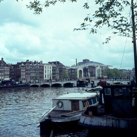 S.9100(1413); Amstel met Magere Brug; diapositief