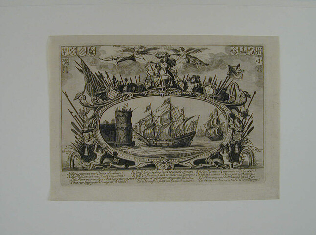 A.0145(027)386; Inname van Damiate, 1219, uit Ampzing, Beschrijving van Haarlem, 1628; prent