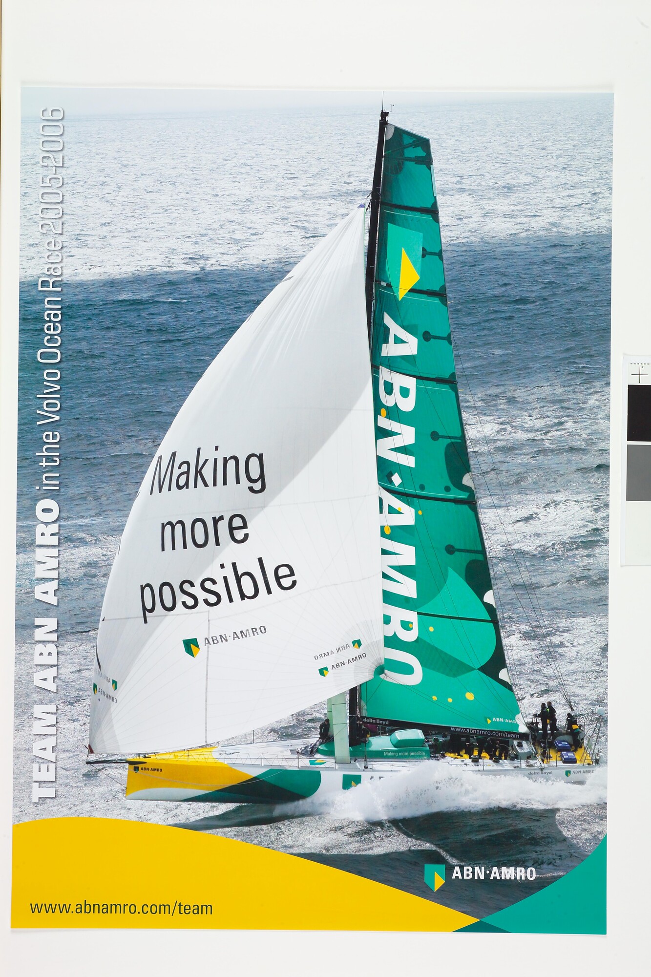 2007.0200; Affiche van ABN AMRO over de Volvo Ocean Race; affiche